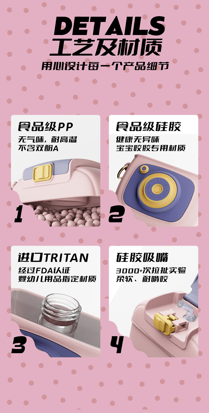 Children's water cup，Straw cup，Water cup，