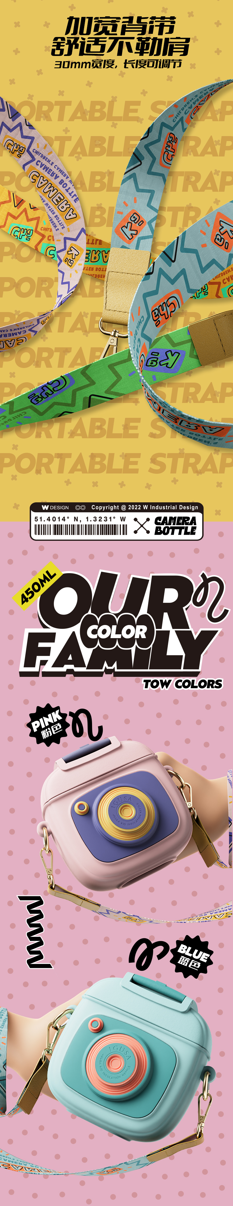 Children's water cup，Straw cup，Water cup，