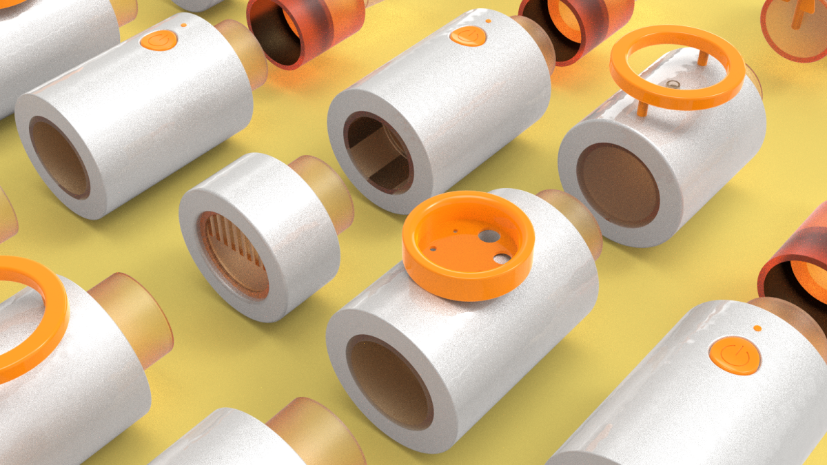 Graduation Design Works of 2022 Undergraduate，Graduation exhibition，School of Design, Hunan University ，Breathing trainer，