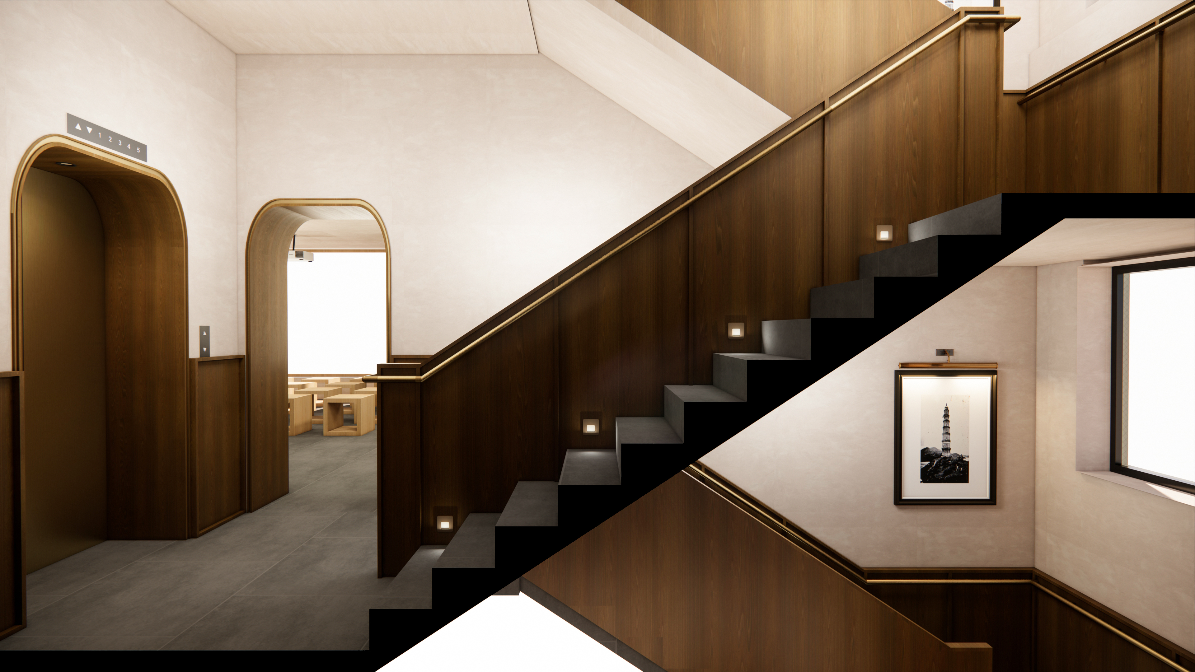 Republic of China style; Modern; Tea space; Effect diagram，