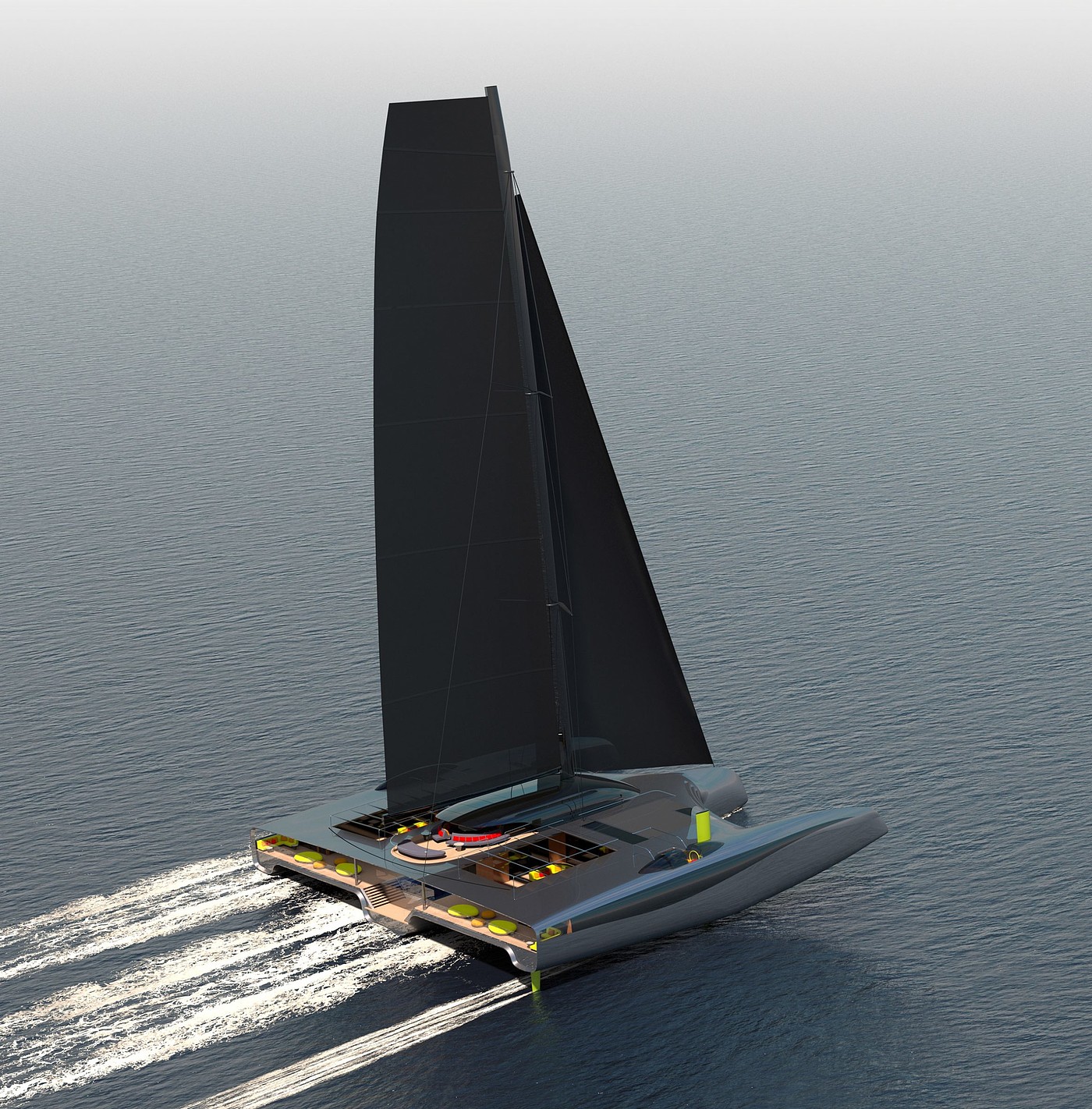 yacht，Trimaran，Domus，ship，industrial design，