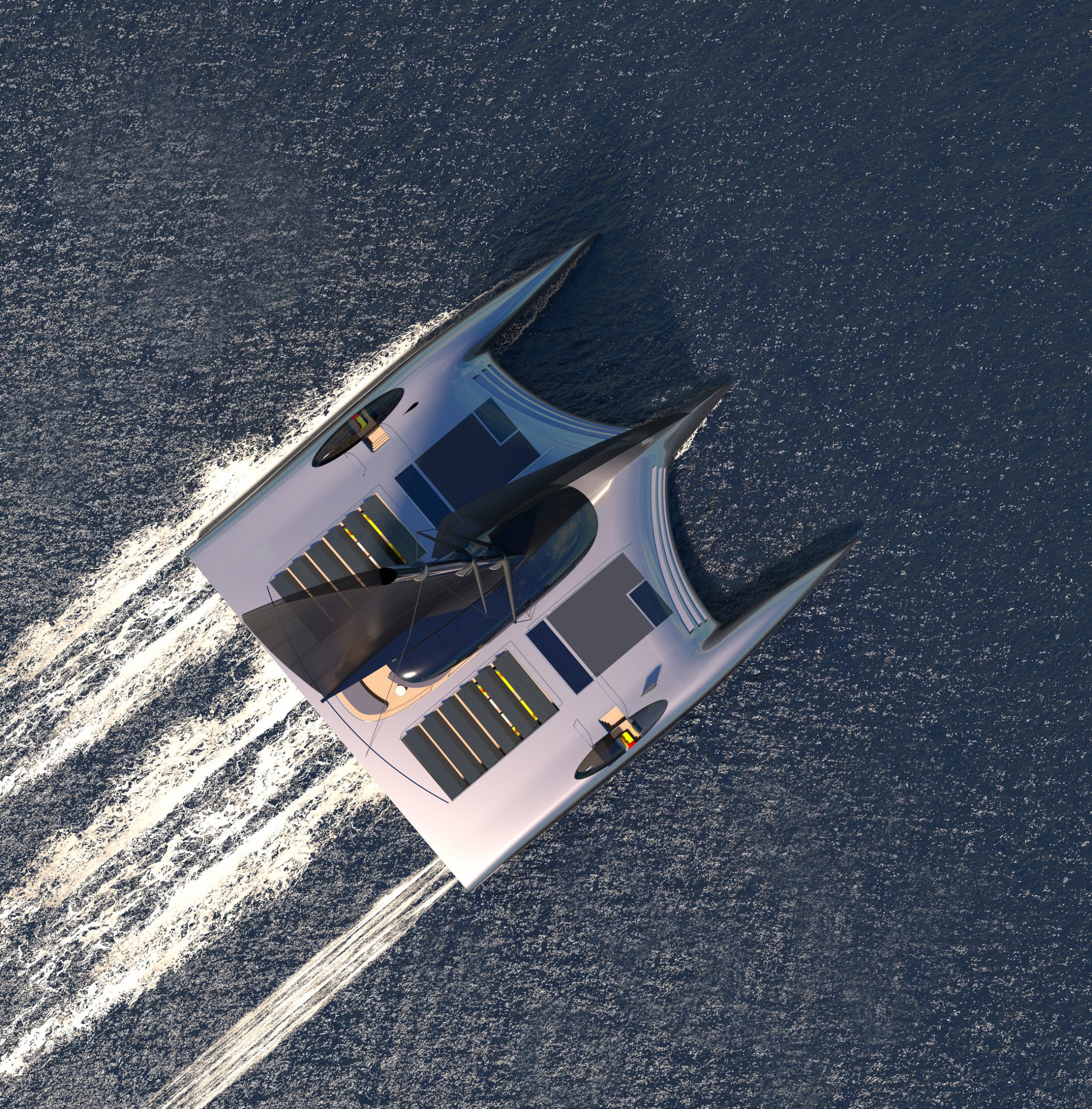 yacht，Trimaran，Domus，ship，industrial design，