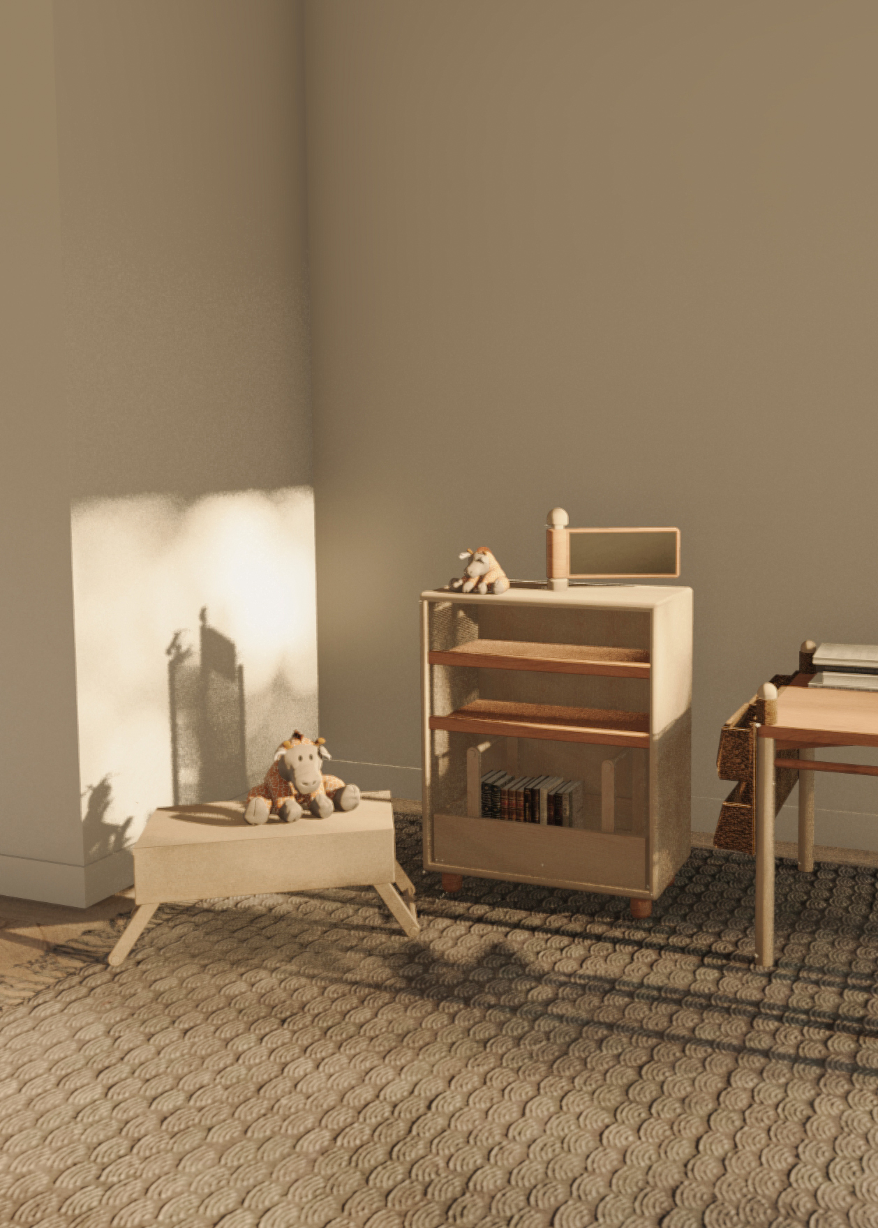 Solid wood furniture/children's furniture/newspaper rack/magazine cabinet，