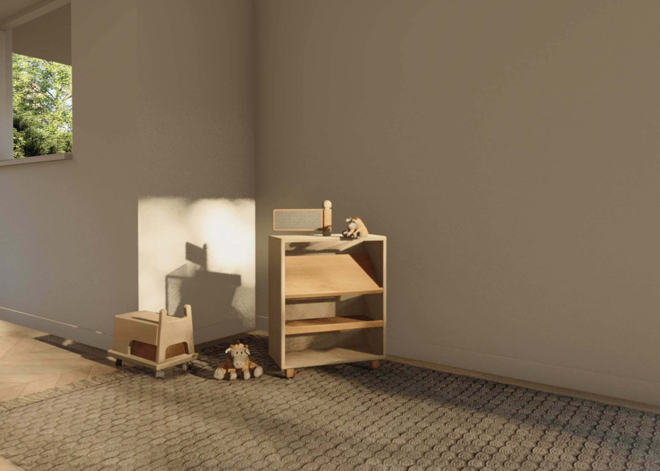 Solid wood furniture/children's furniture/newspaper rack/magazine cabinet，