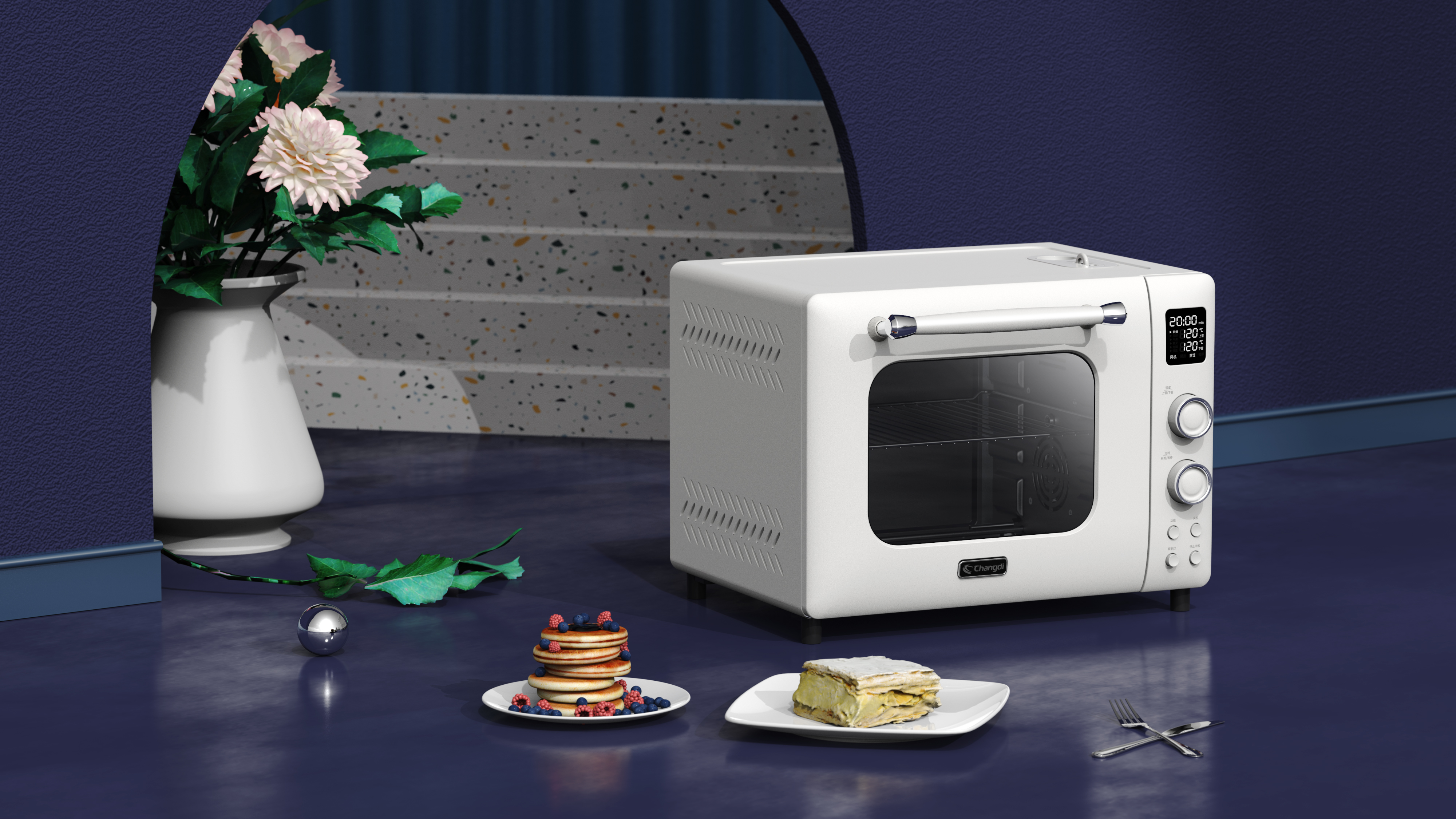 Home appliance design, product design, industrial design, oven，