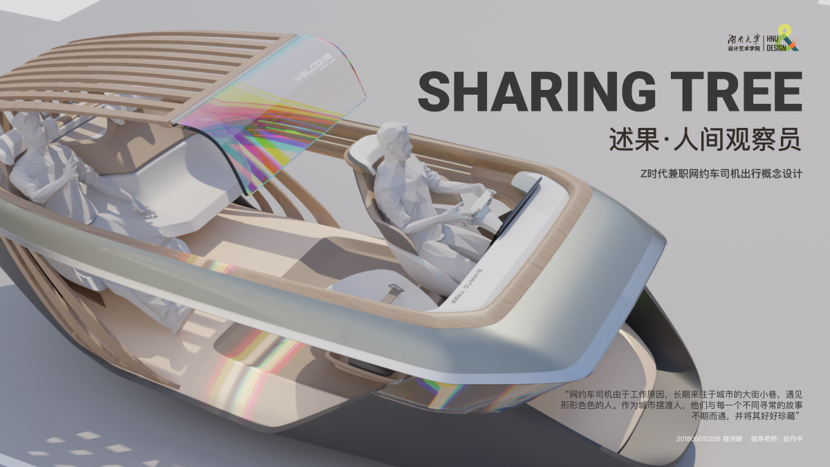 Graduation Design Works of 2022 Undergraduate，Graduation exhibition，School of Design, Hunan University ，Passengers and drivers，Shu Guo · Human Observer，