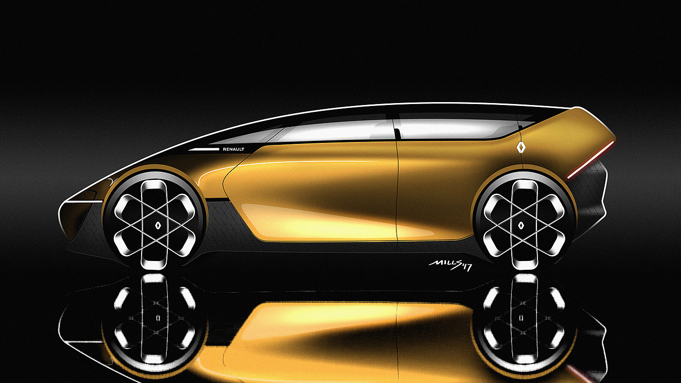 Automobile design，Render，routine，Hand drawn，Draft PS，