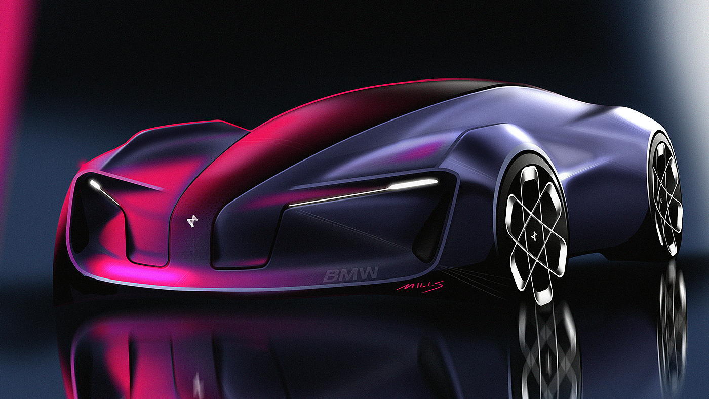 Automobile design，Render，routine，Hand drawn，Draft PS，