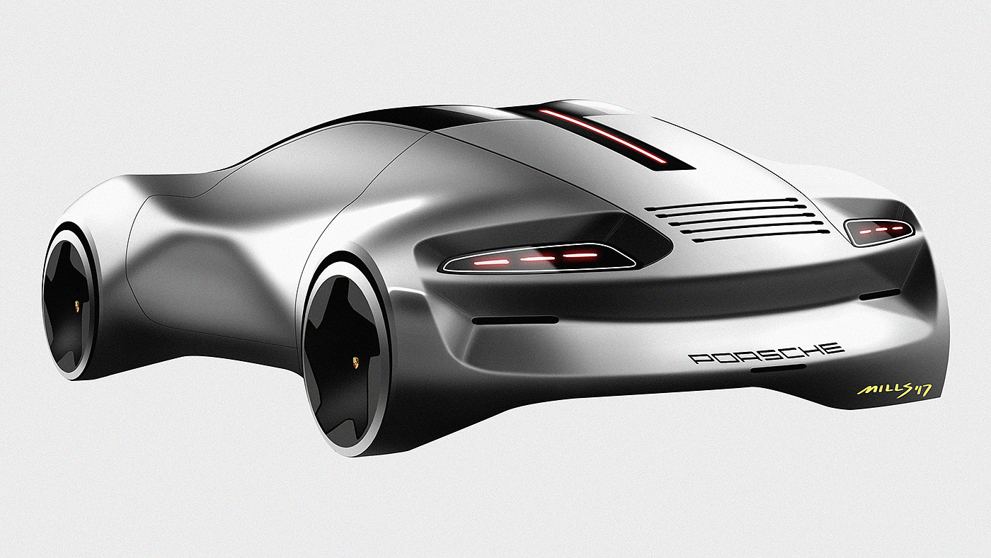Automobile design，Render，routine，Hand drawn，Draft PS，