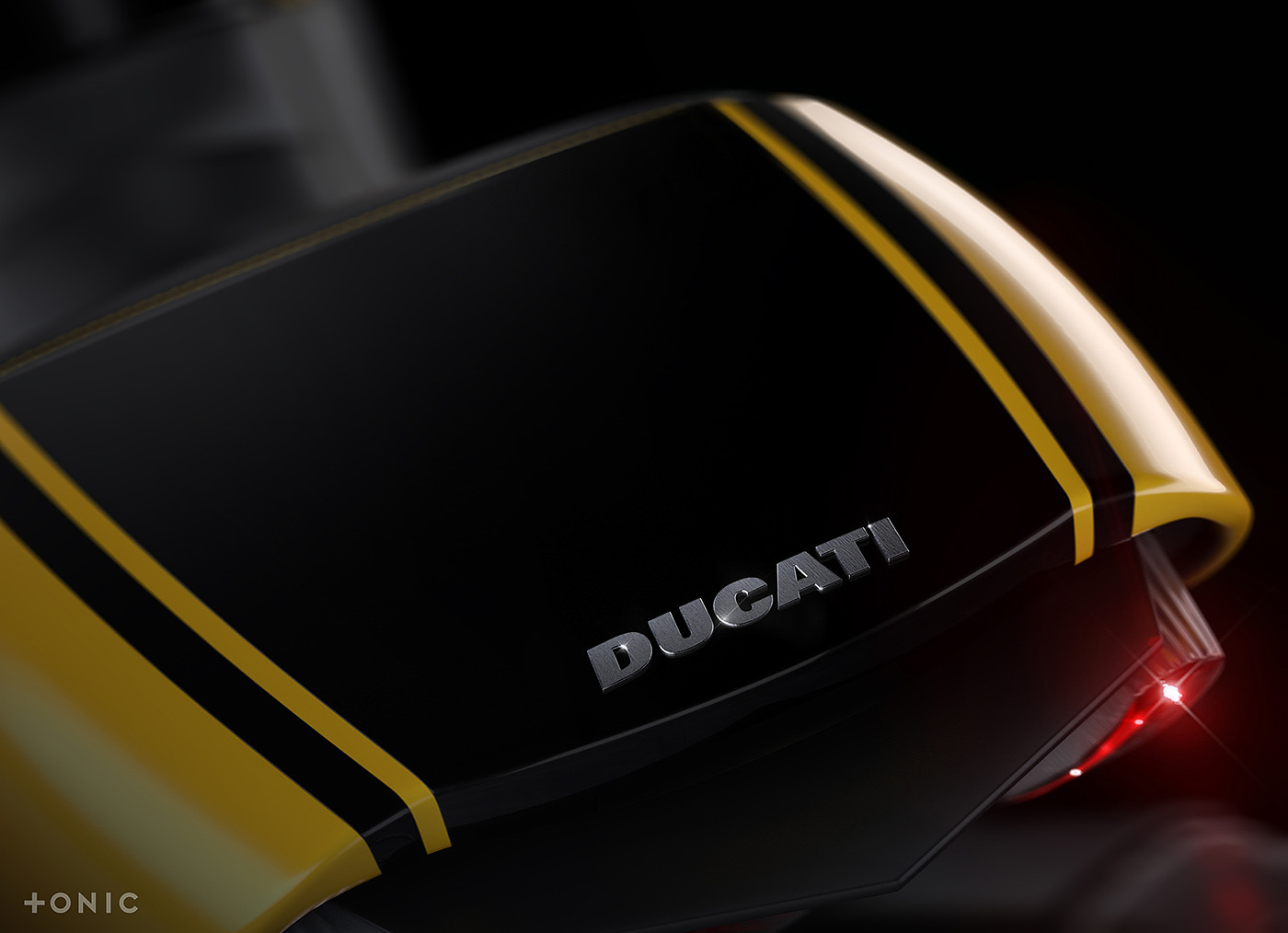 motorcycle，locomotive，CGI rendering，Ducati Diavel，