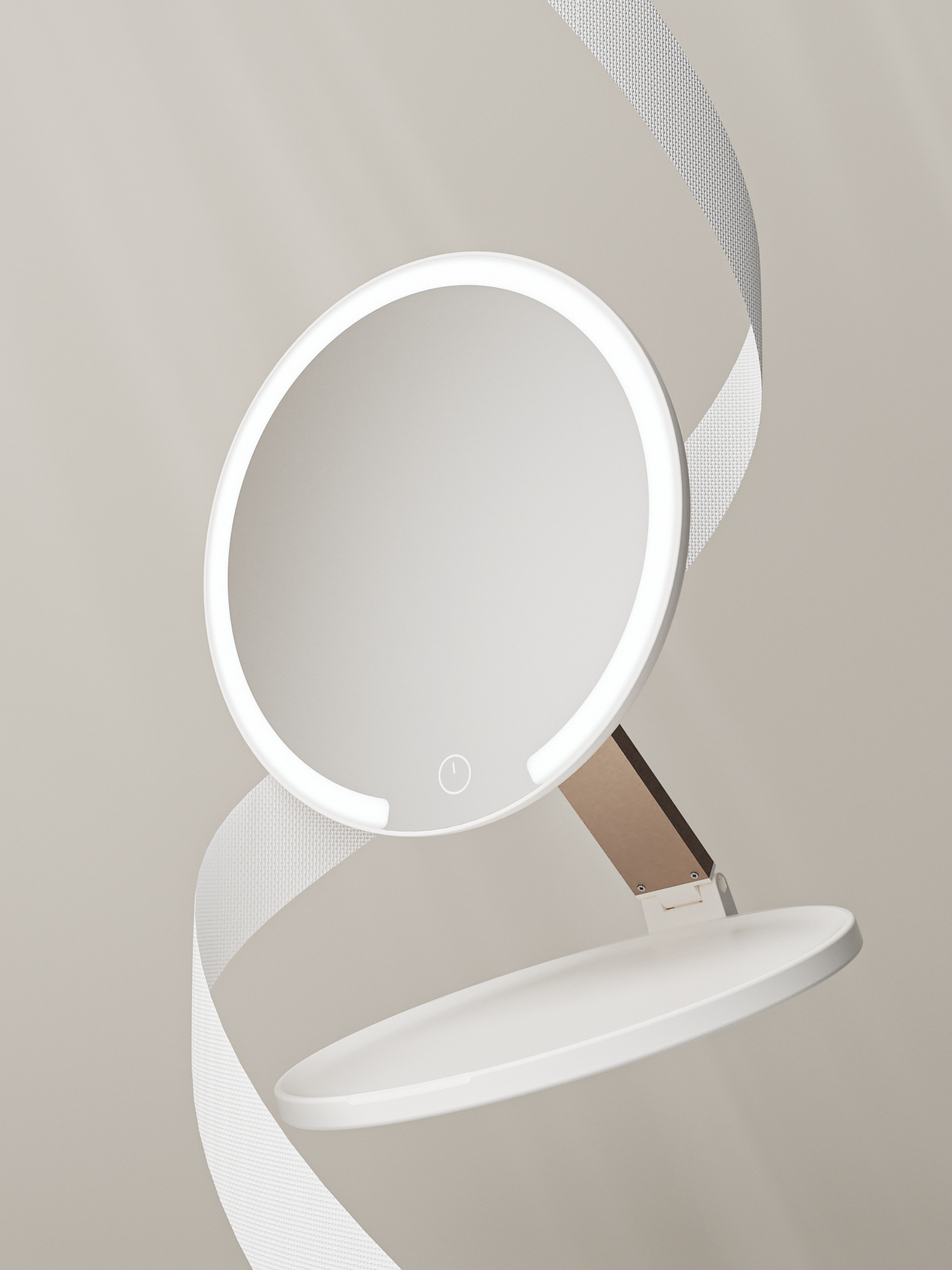 Qingqingmei，QIQIMI Kiss US，Folding beauty mirror，Led beauty mirror，Beauty makeup，Cosmetic mirror，