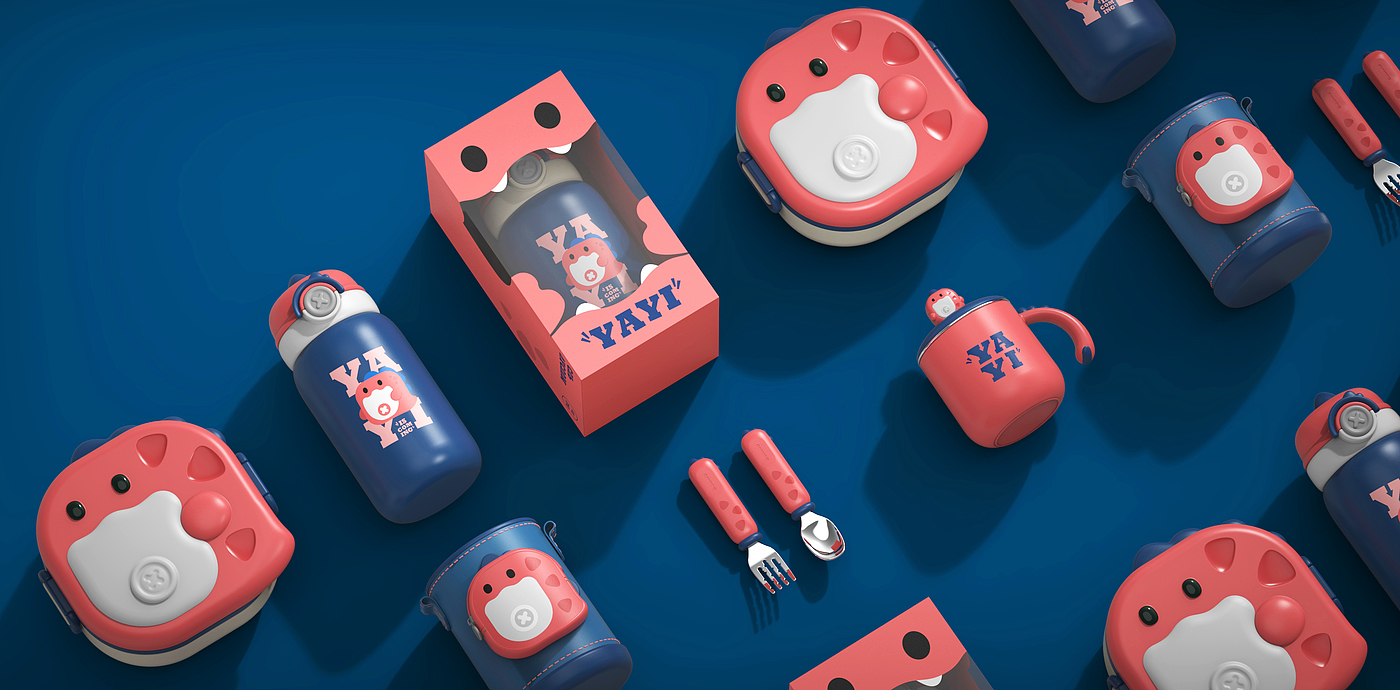 Maternal and infant products，Children's products，Insulation box，vacuum cup，industrial design，product design，