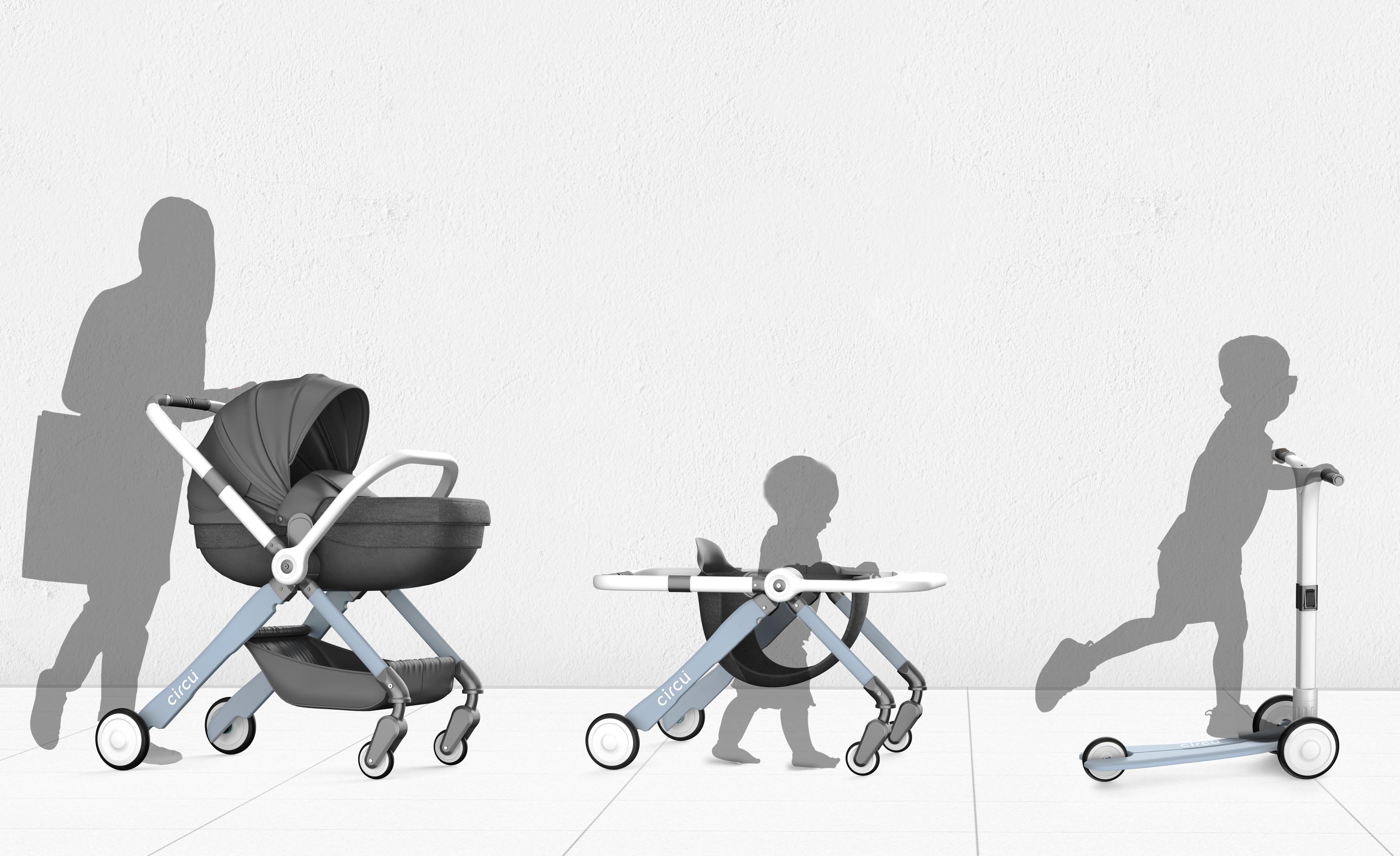 Maternal and infant products，sustainable，Sports products，baby carriage，Walker，Scooter，Product service system design，articles for daily use，