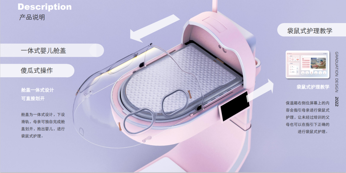 Graduation Design Works of 2022 Undergraduate，Graduation exhibition，School of Design, Hunan University ，Heat insulation box，Nursing methods，