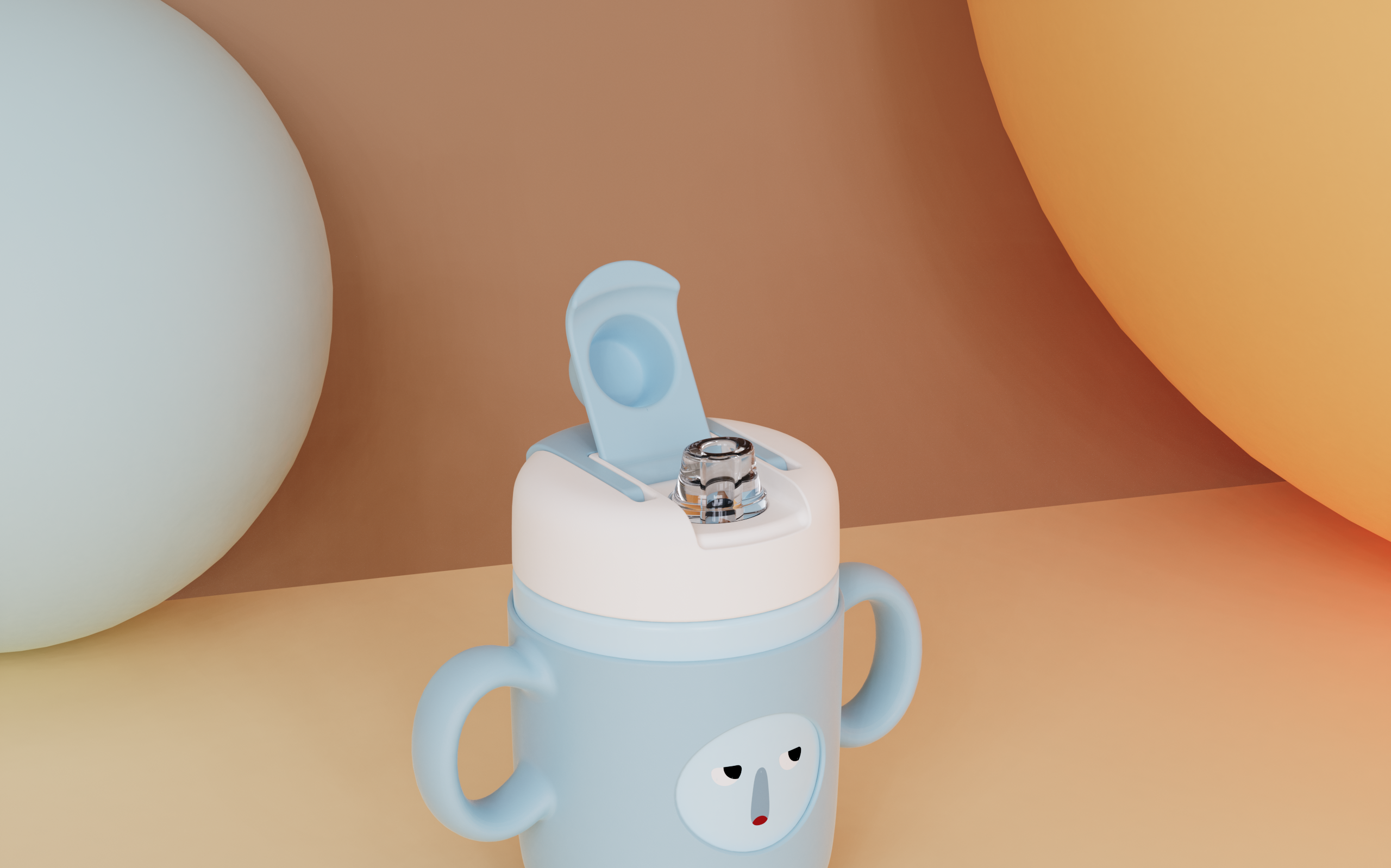 Children's milk cup，