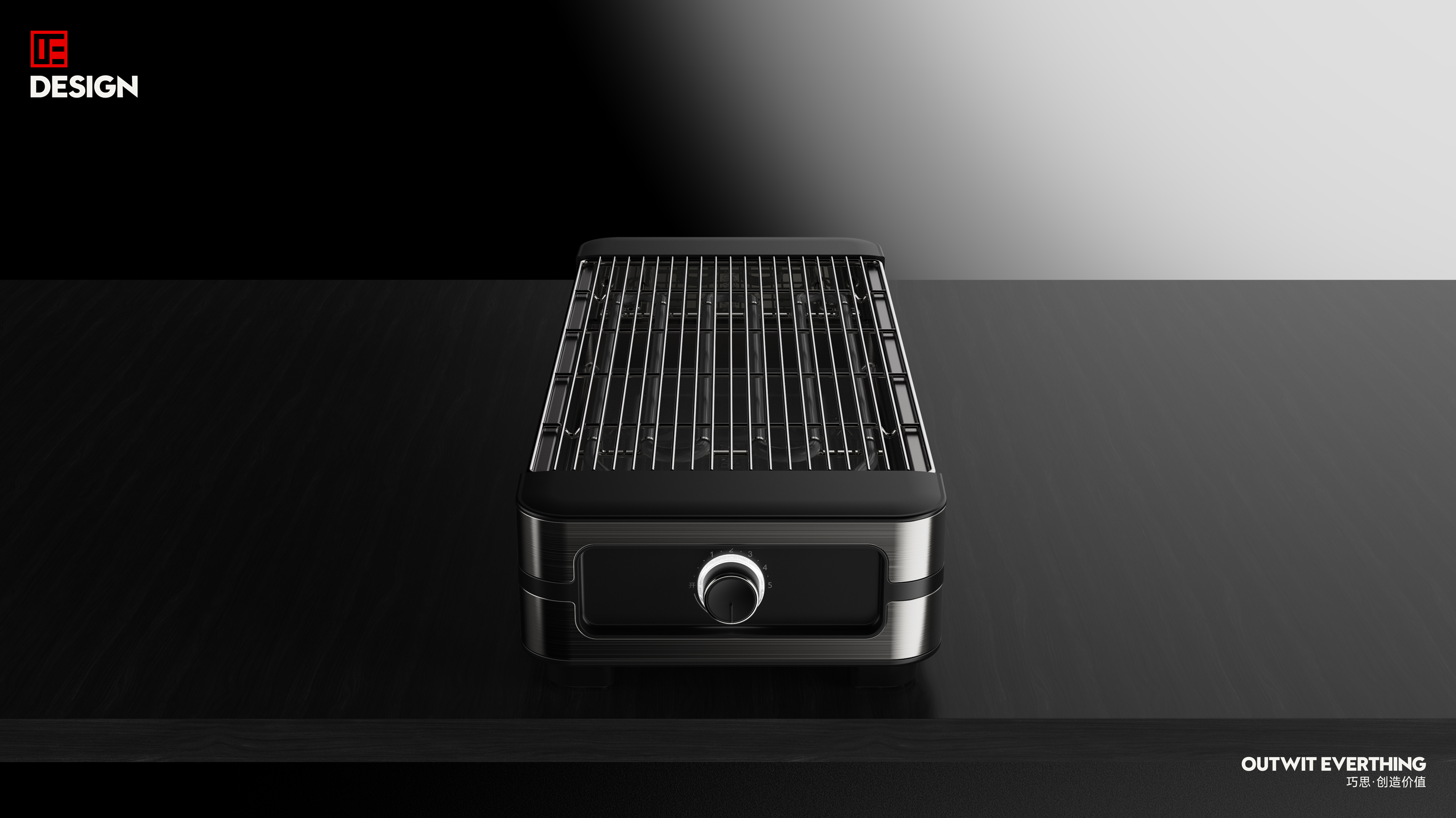 industrial design，Electric oven，barbecue grill，product design，Product rendering，Macro wing design，Fasti，