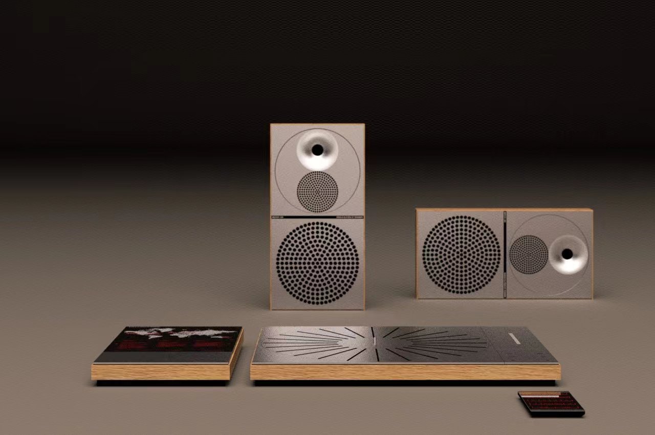 sound，conceptual design，exquisite，loudspeaker box，