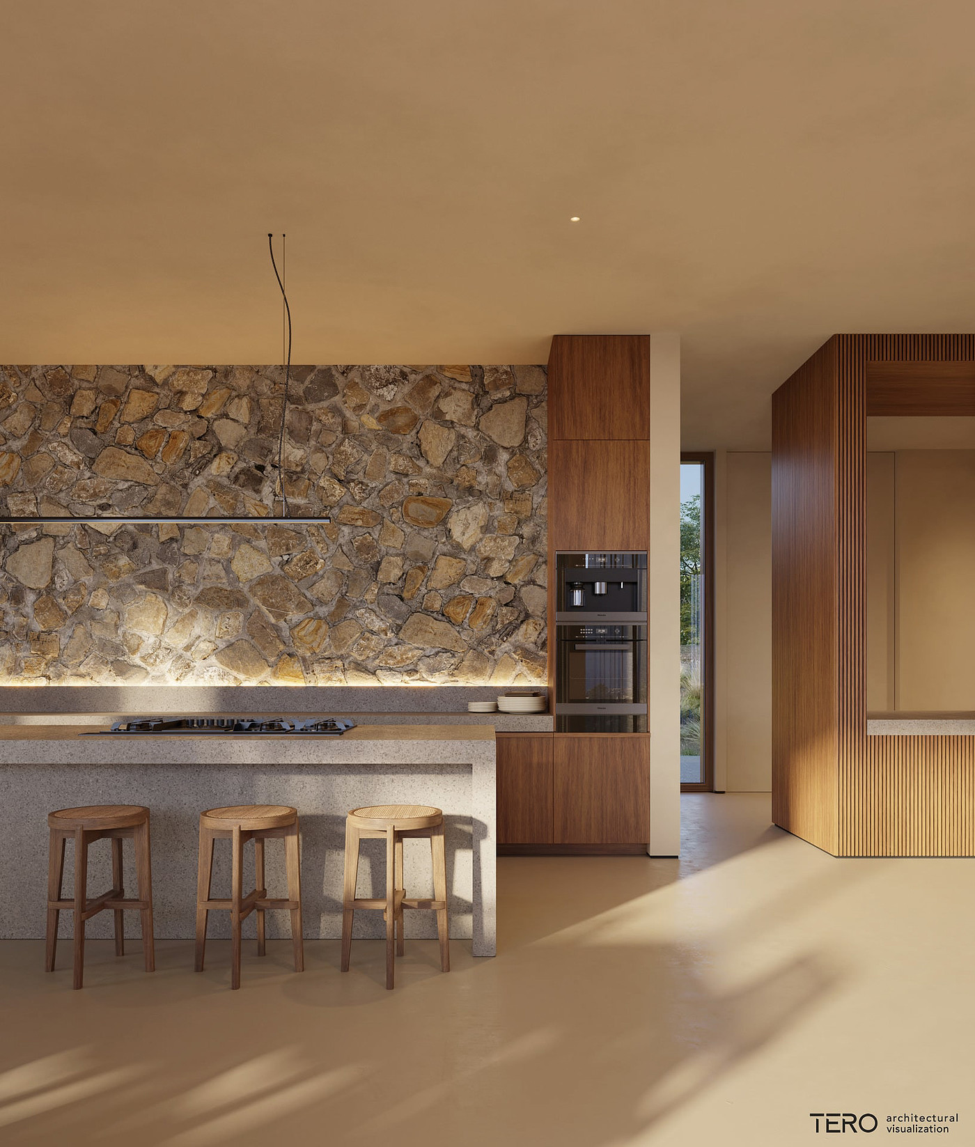 villa，The sun is shining.，natural，Self-feeling，