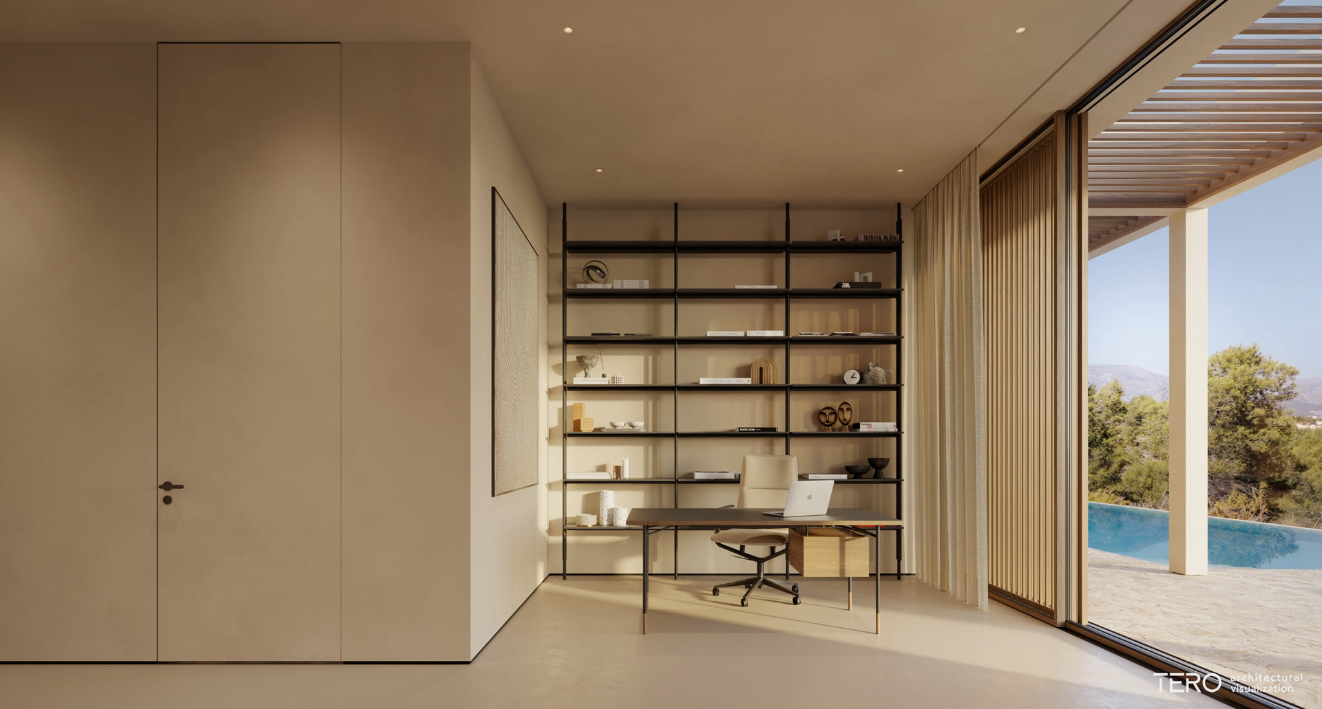 villa，The sun is shining.，natural，Self-feeling，