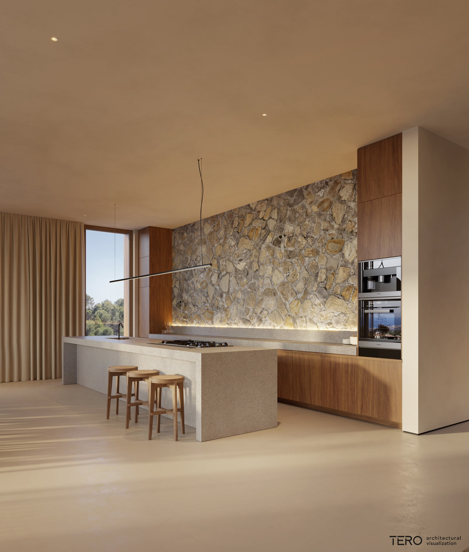 villa，The sun is shining.，natural，Self-feeling，