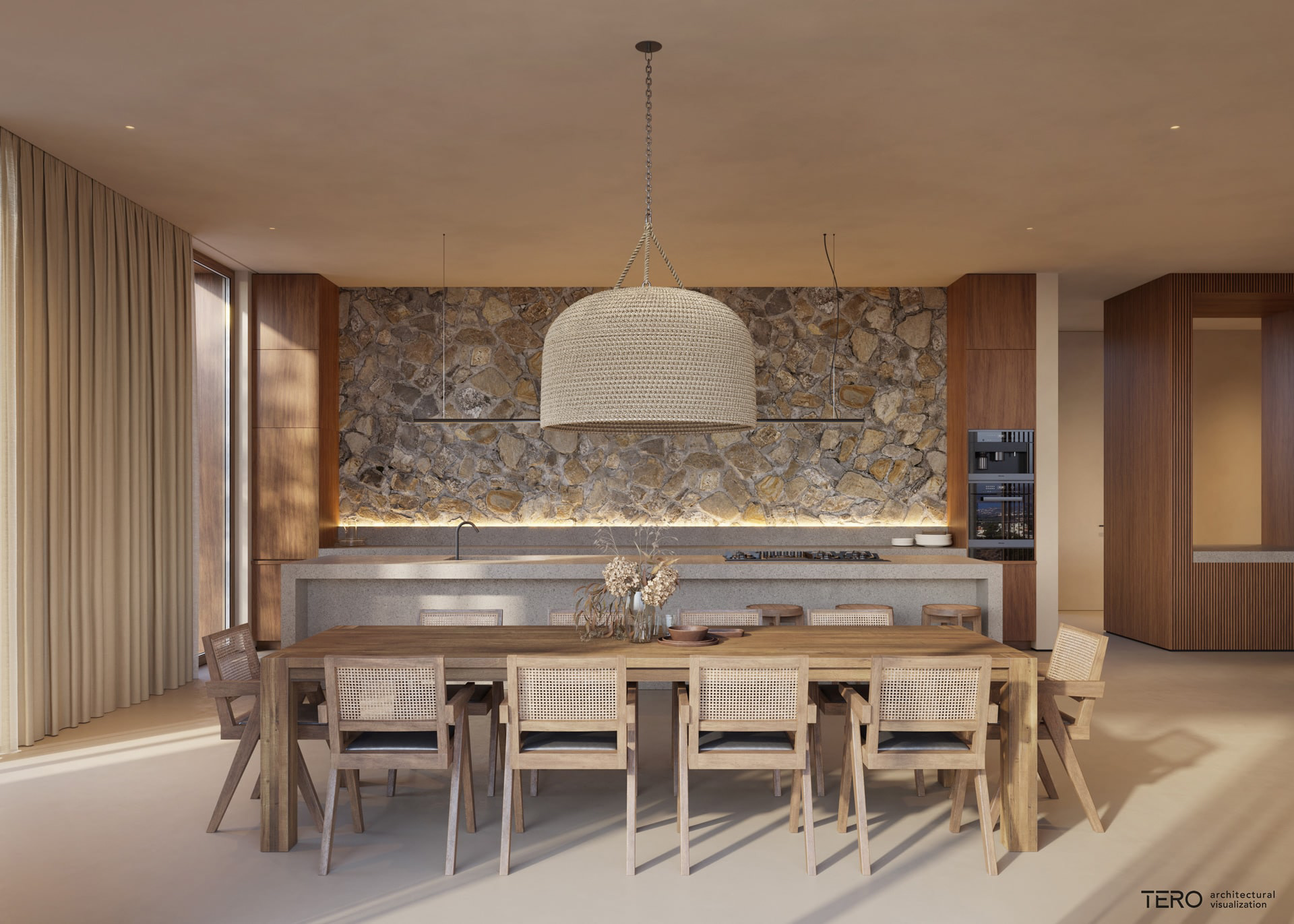 villa，The sun is shining.，natural，Self-feeling，