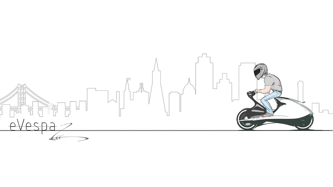 EVespa，Electric scooter，Electric vehicle，Cool，