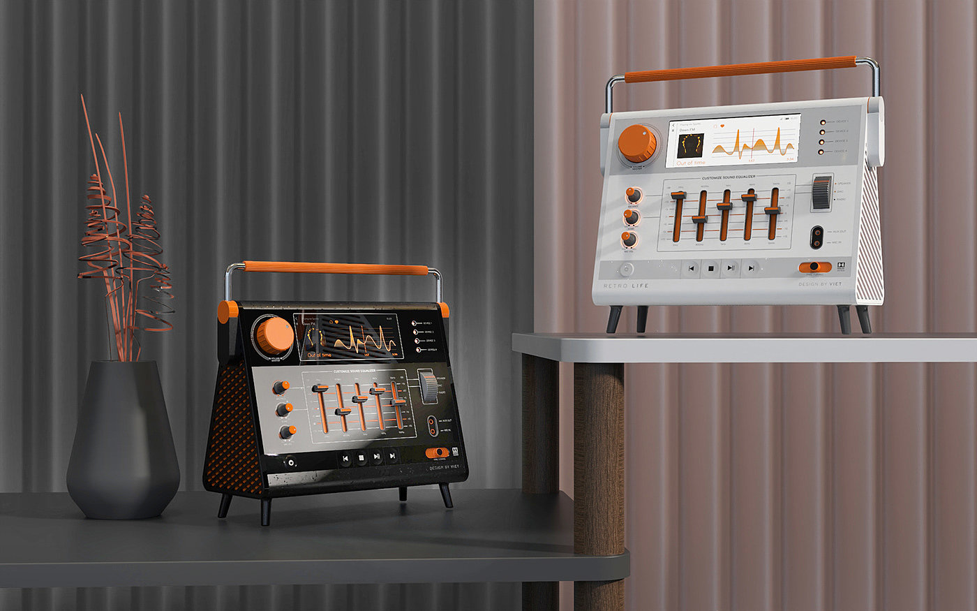 radio，Retro，product design，classical，intelligence，