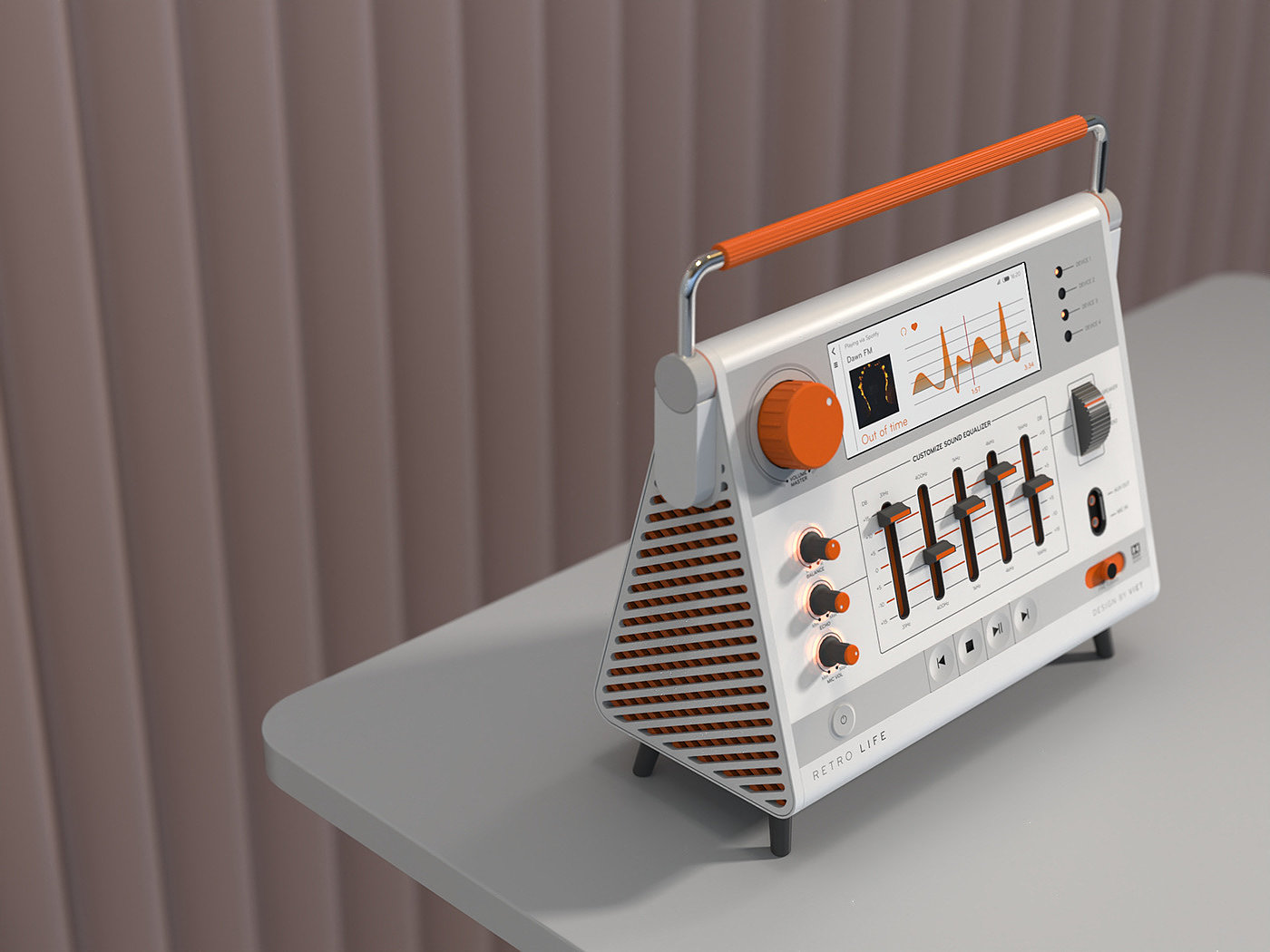 radio，Retro，product design，classical，intelligence，