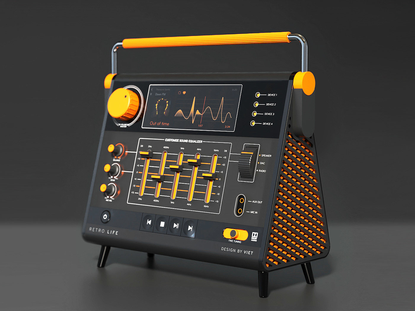 radio，Retro，product design，classical，intelligence，