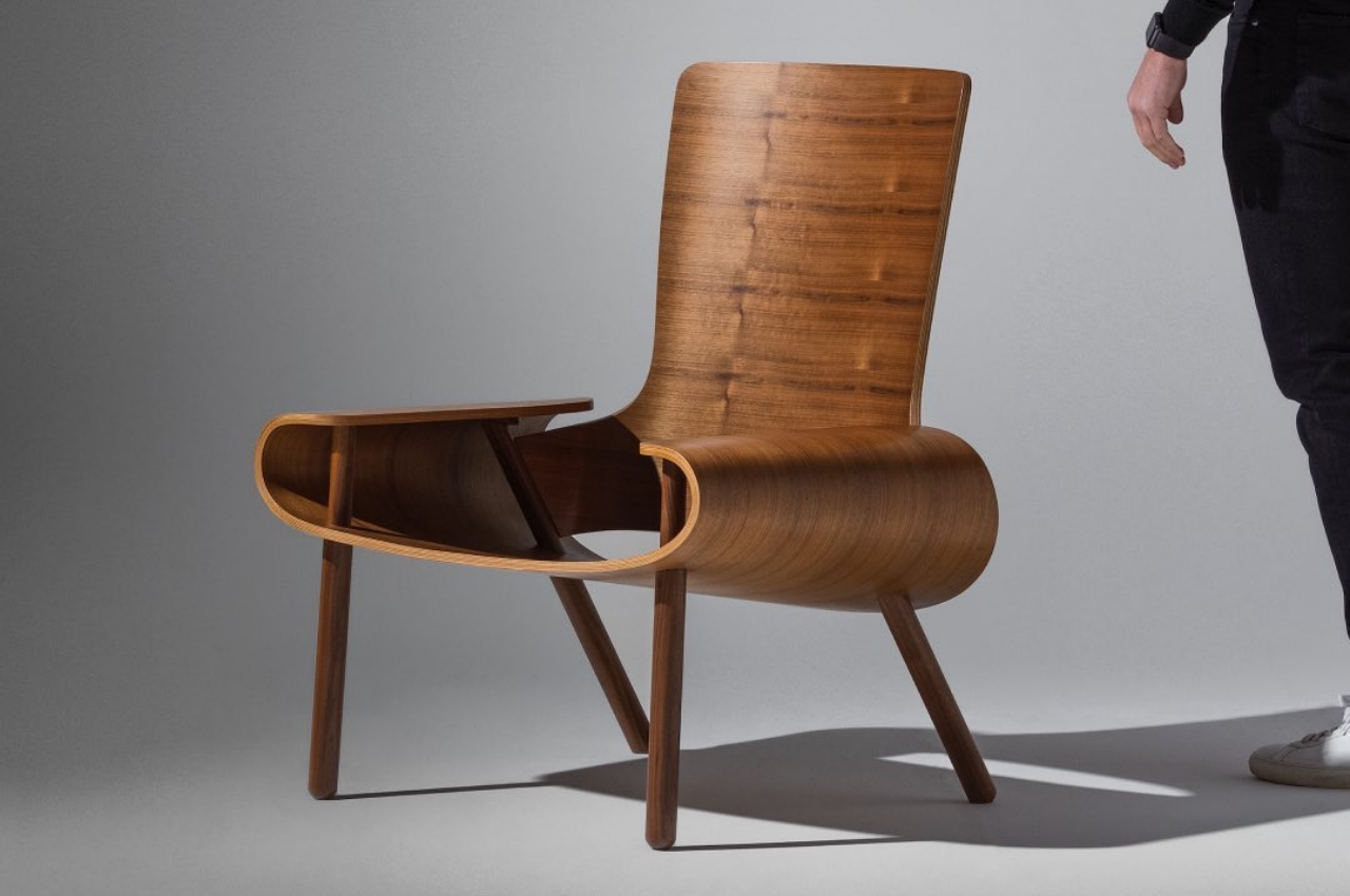 Leisure chair，SKROLLA，product design，Ergonomics，woodiness，