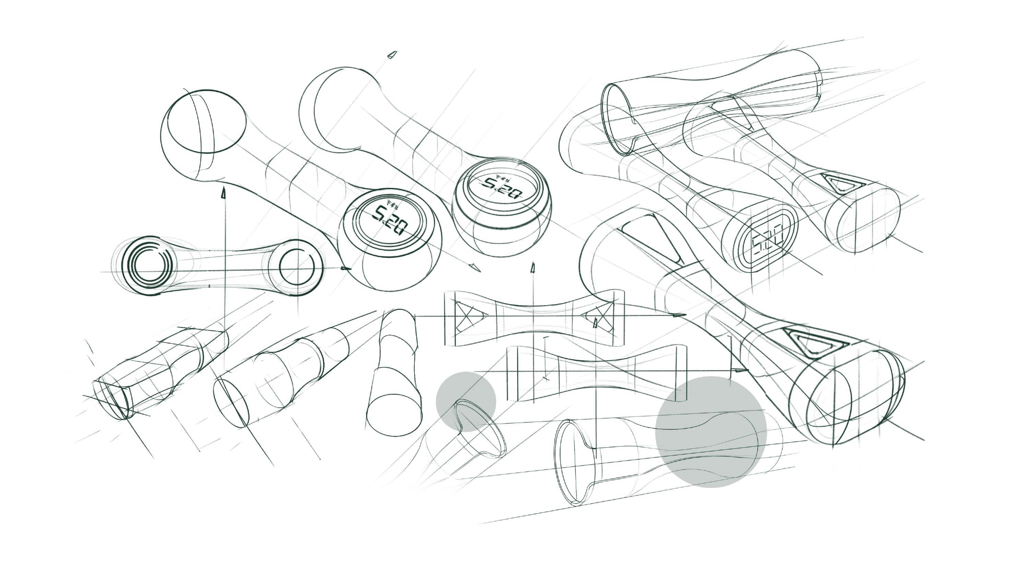 product design，industrial design，Keyshot rendering，sample reels，dumbbell，Fitness Equipment，