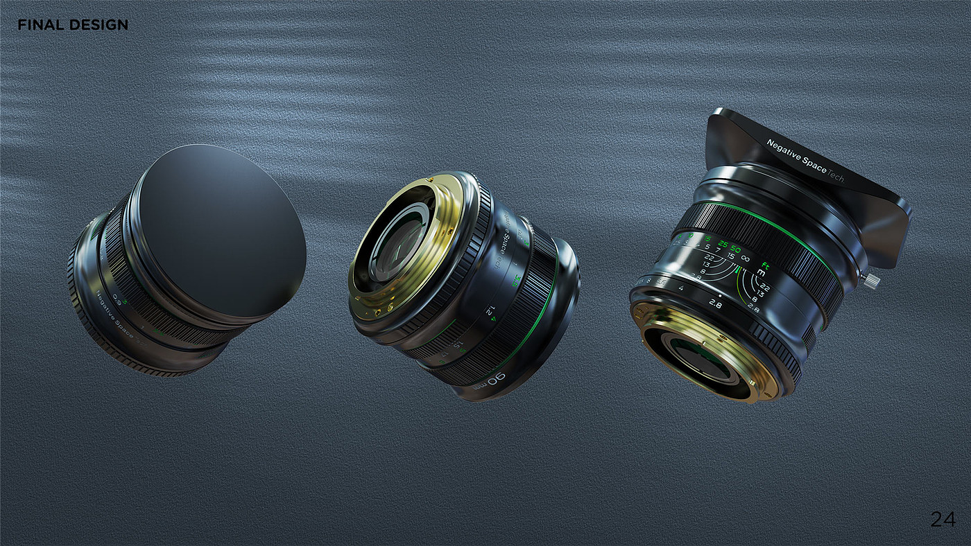 Camera lens，industrial design，