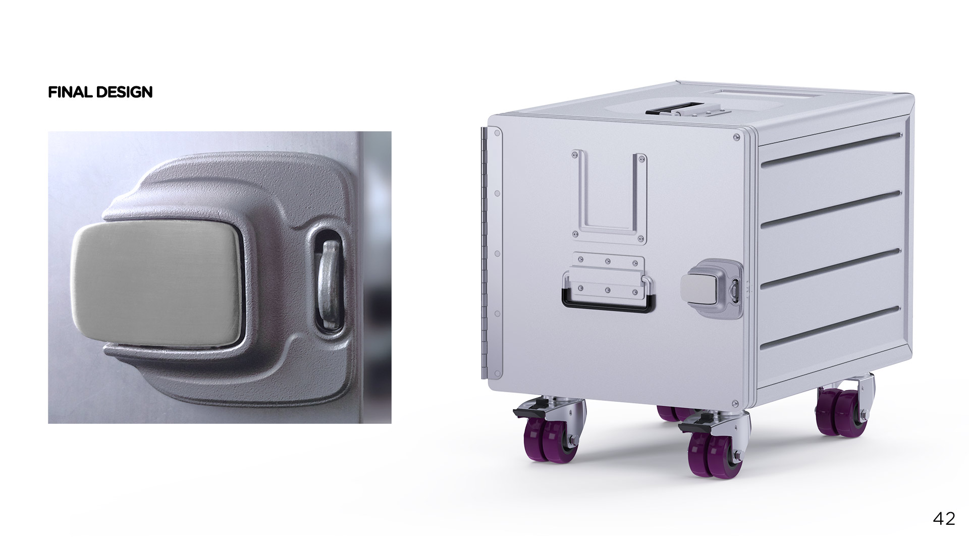 Aviation goods box，Stainless steel door lock，
