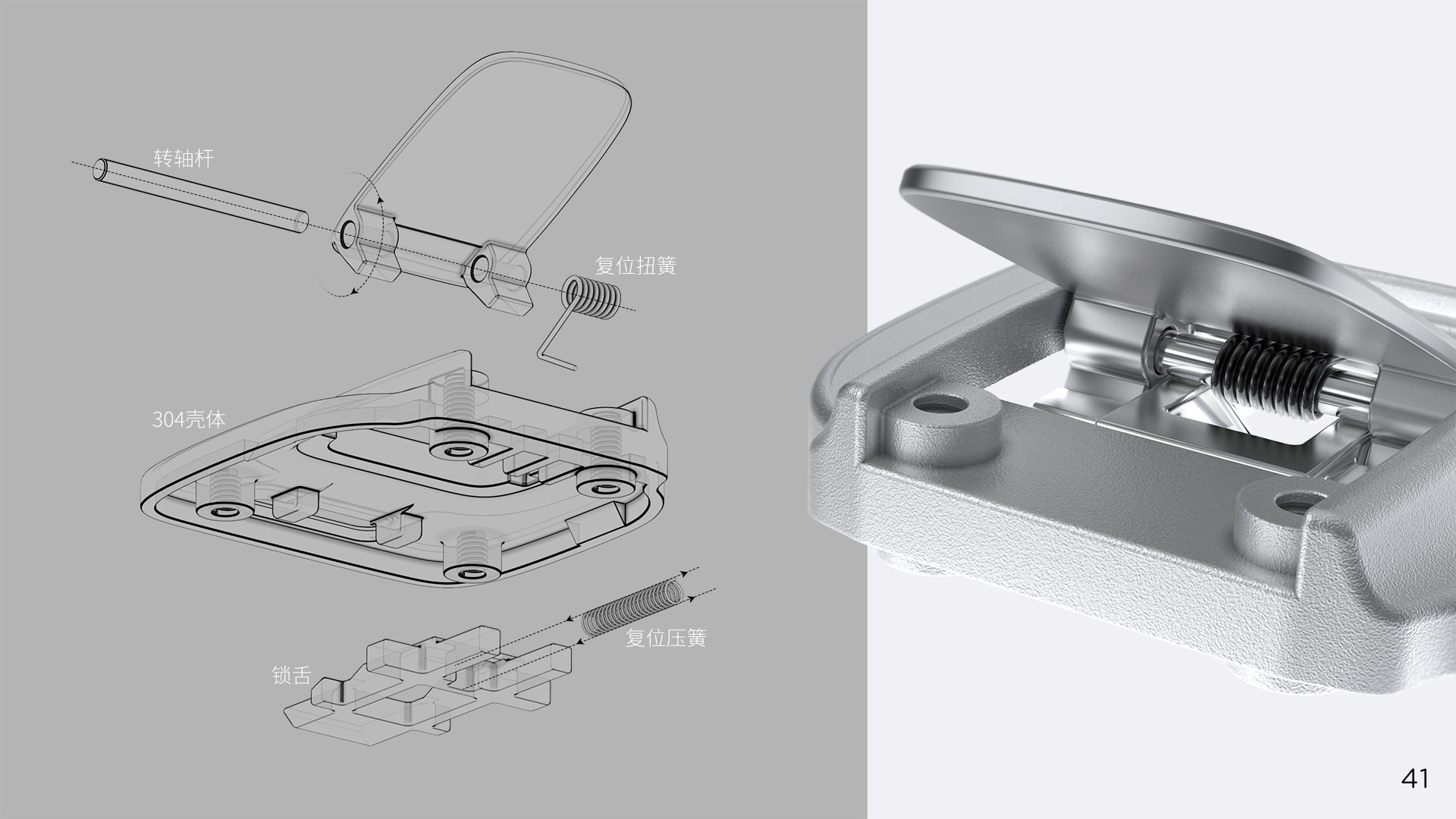 Aviation goods box，Stainless steel door lock，