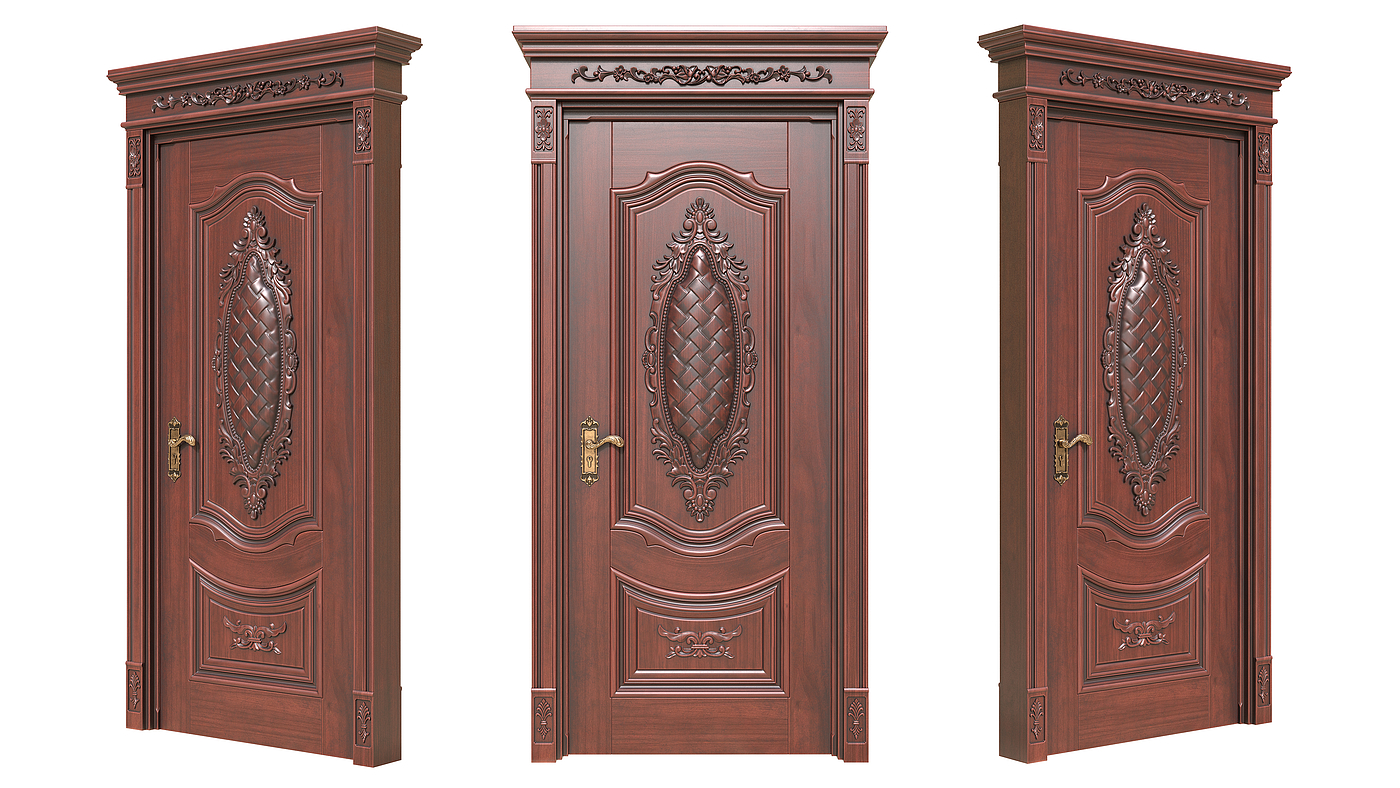 door，doors and windows，Wooden doors，Modeling rendering tutorial，furniture，originality，Design，Antique Valley fragrance，