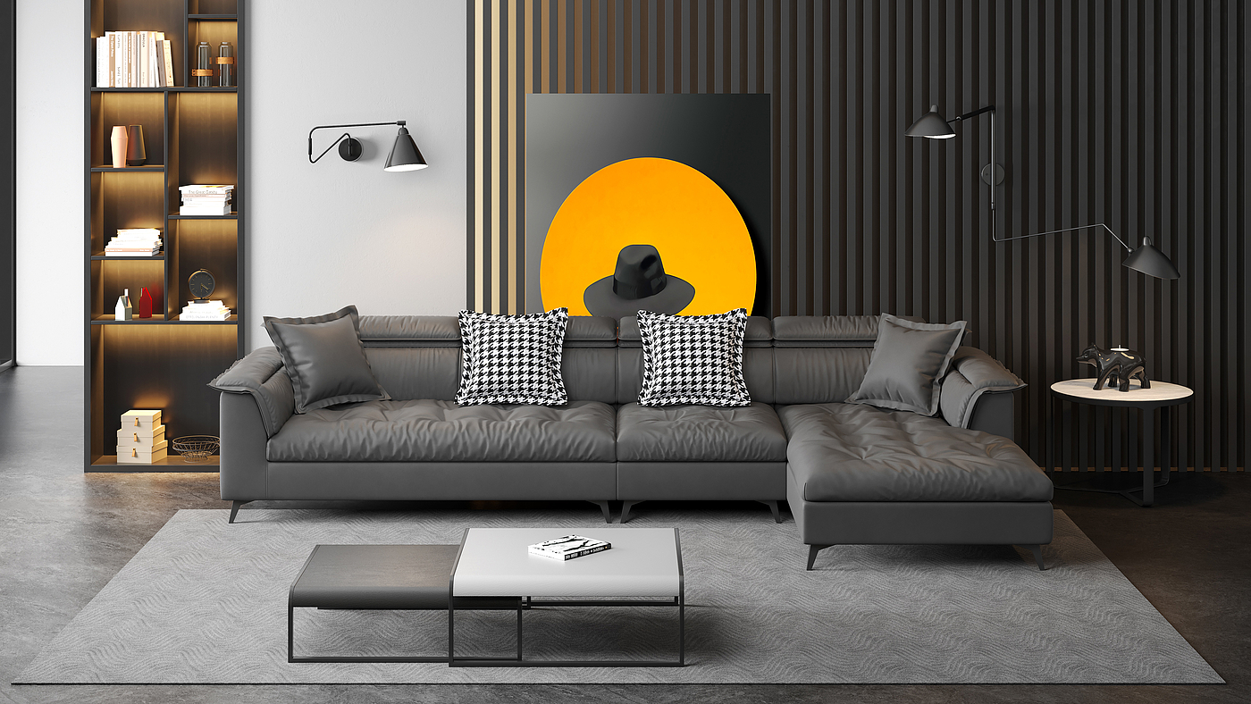sofa，fold，furniture，Home Furnishing，originality，Design，Modeling and rendering animation tutorial，Antique Valley fragrance，