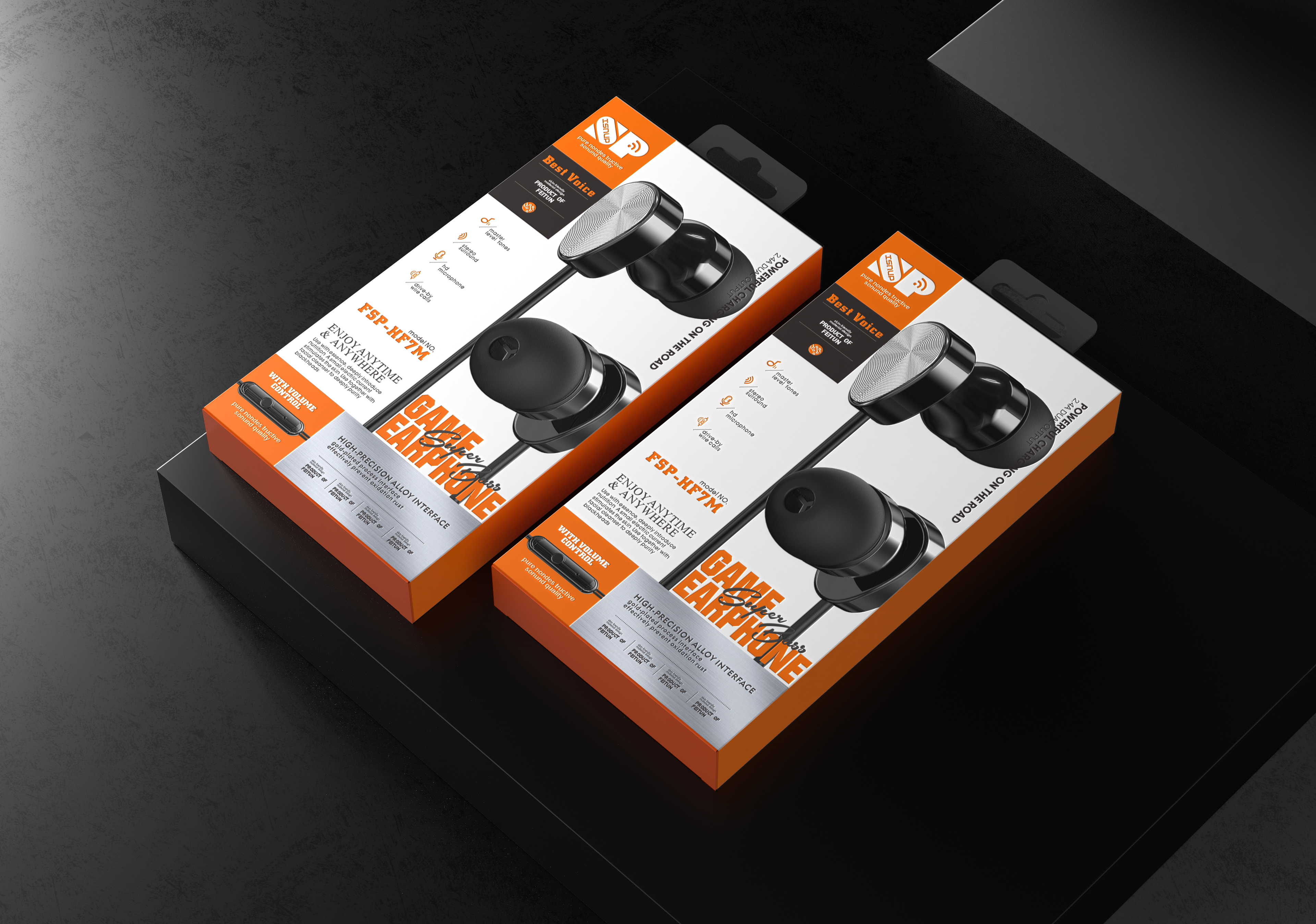 headset，packing design，Electronic product packaging，3C packaging，Earphone packaging，Line control earphone，