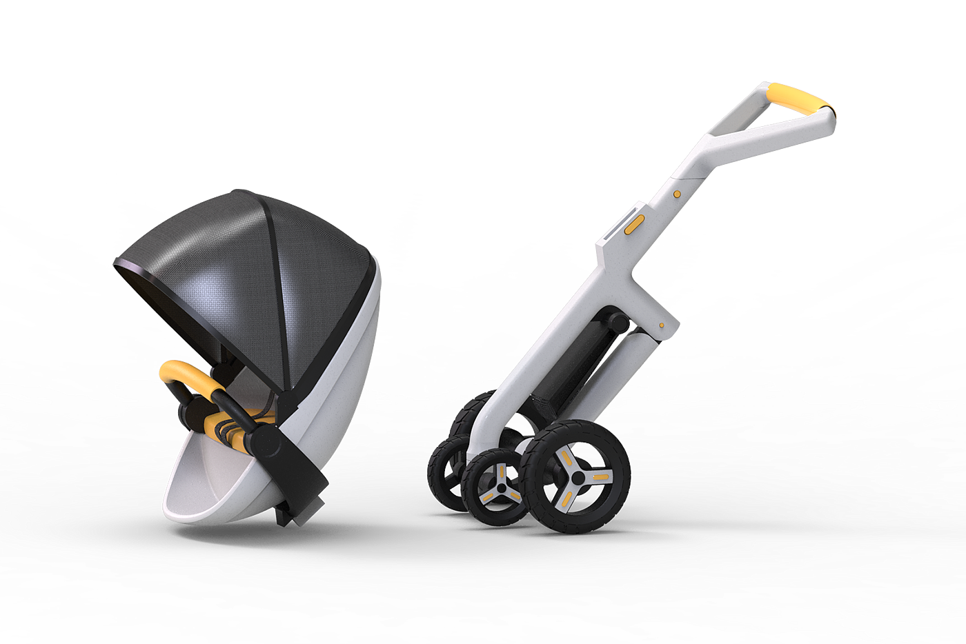 baby carriage，trend，practical，