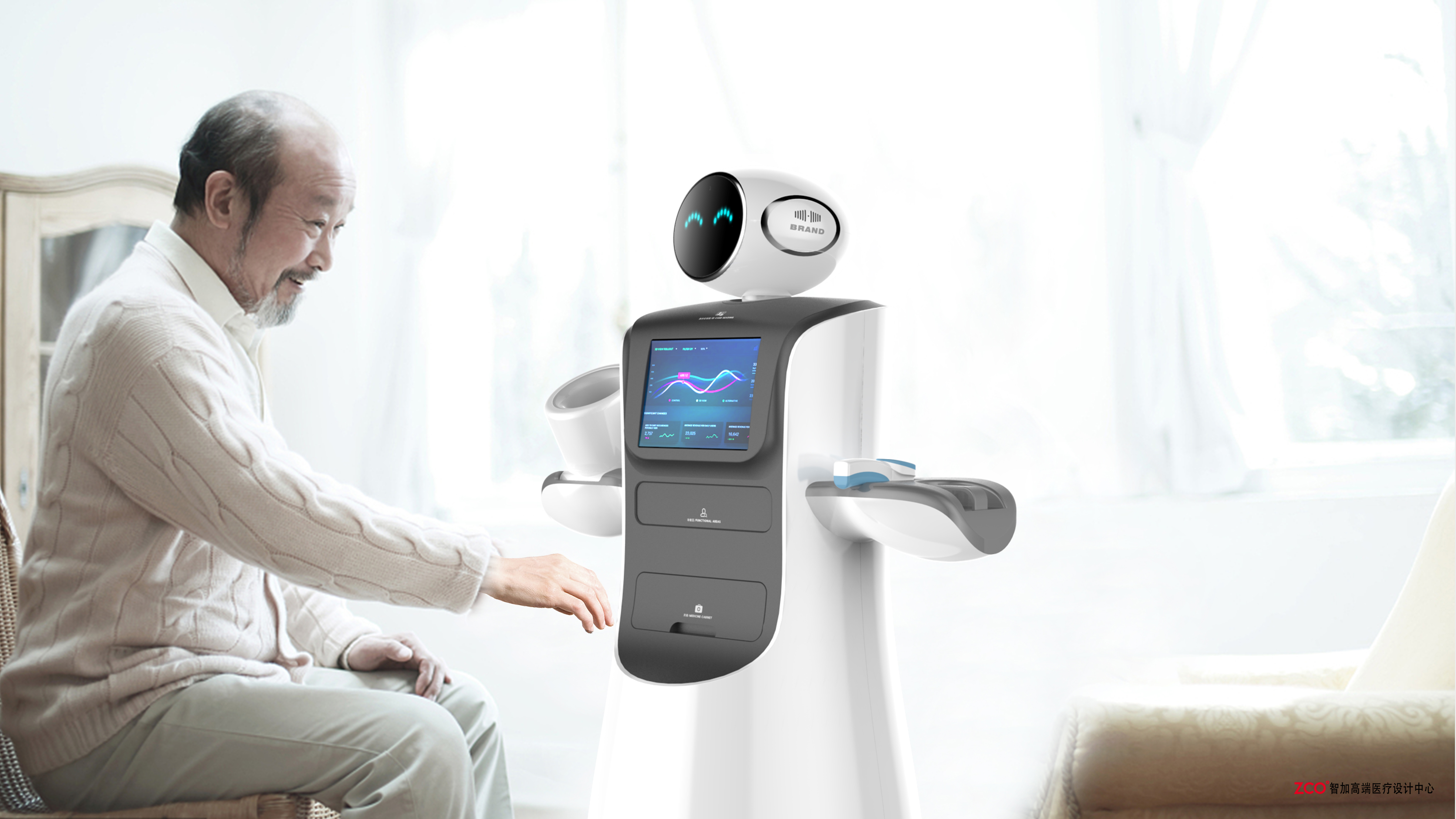 Zhijia design，medical care，robot，healthy，physical examination，intelligence，