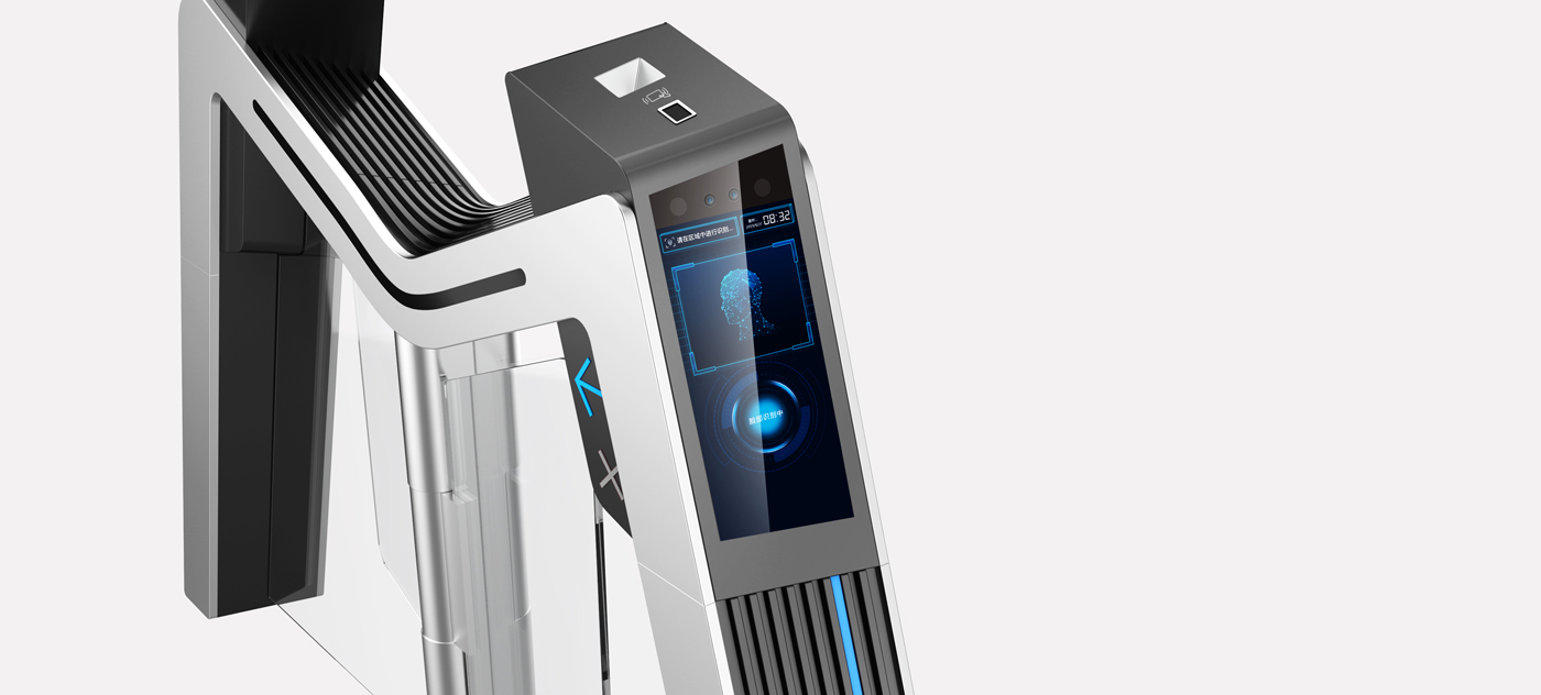 industrial design，product design，intelligence，Swing gate，Wisdom entrance，Pedethrough，equipment，Epidemic prevention and control，