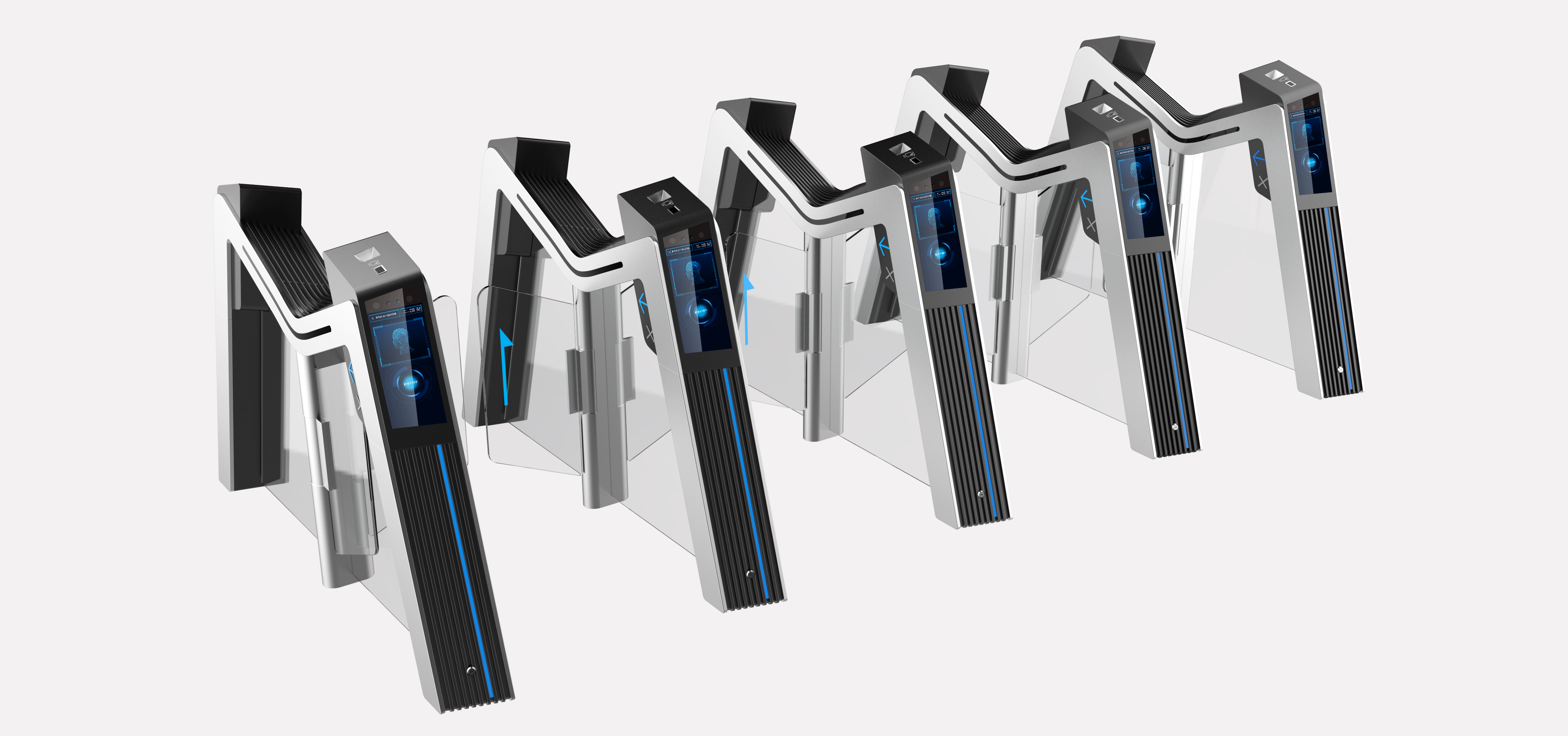 industrial design，product design，intelligence，Swing gate，Wisdom entrance，Pedethrough，equipment，Epidemic prevention and control，