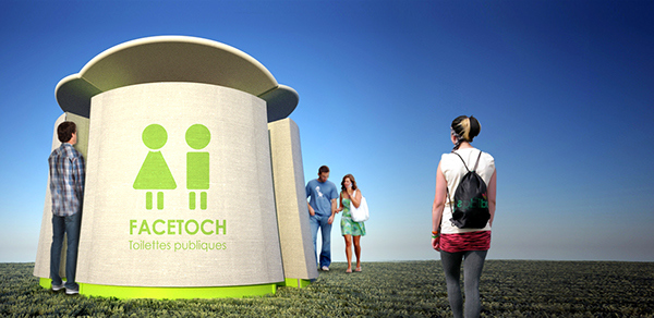 Toilet，outdoors，space，public，restroom，