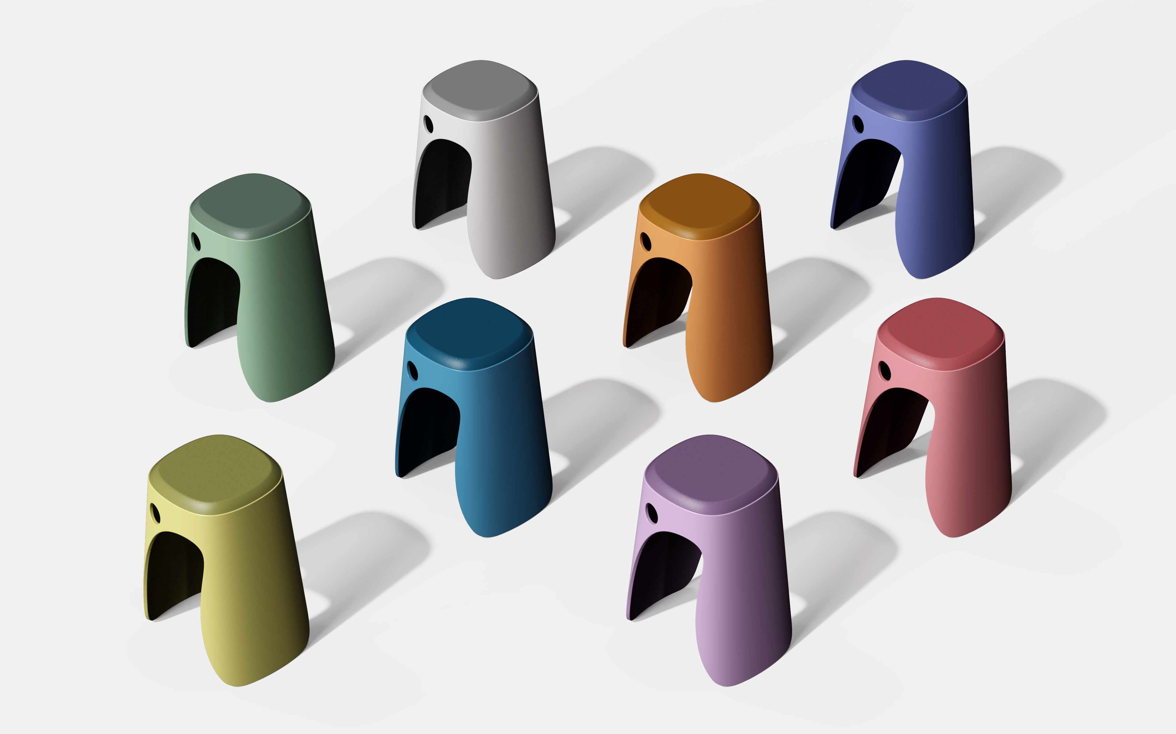 product design，Appearance design，Plastic stool，Household products，