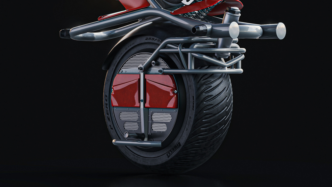 Moataz El Sayed，Single wheel motorcycle，RYNO，