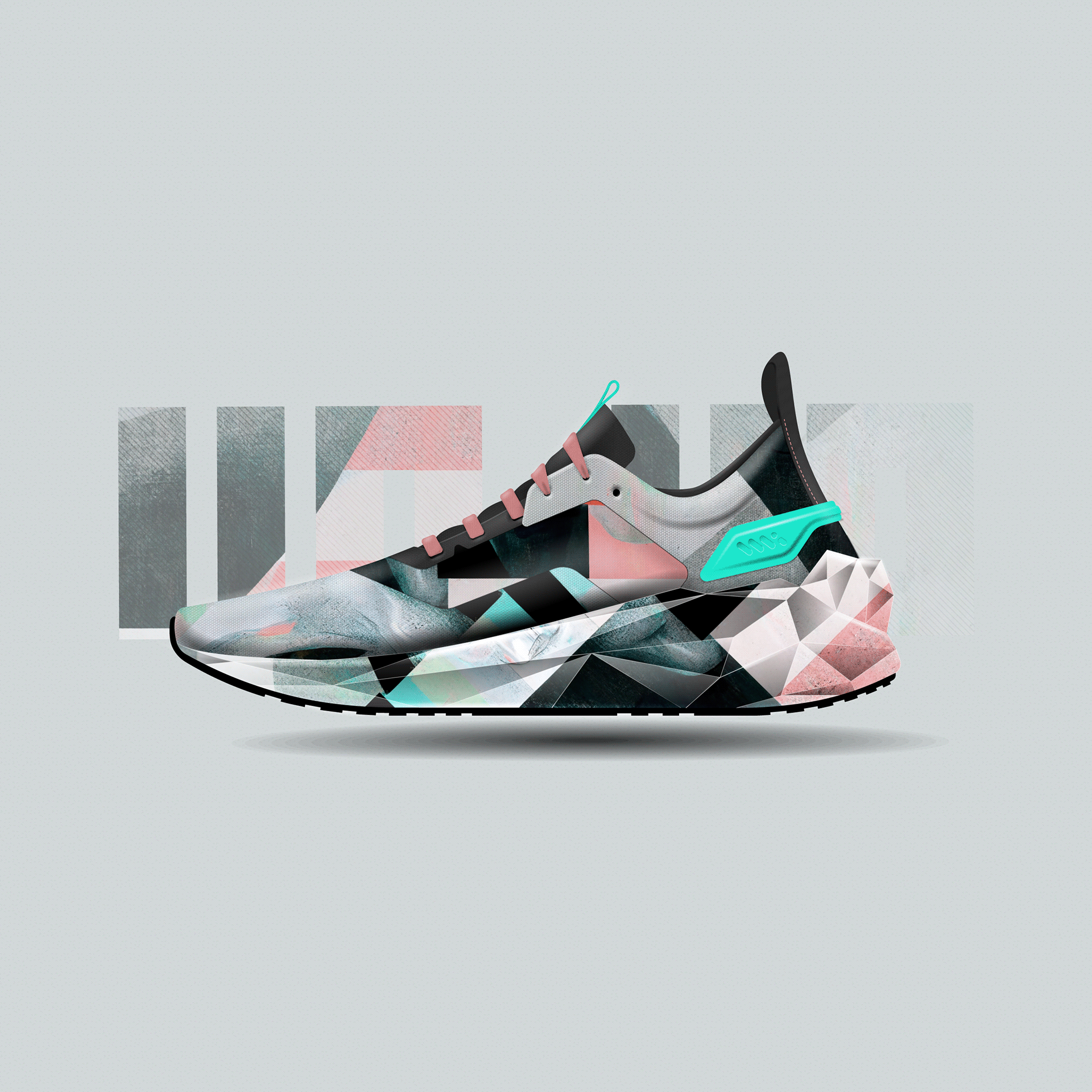 shoes，outline，concept，