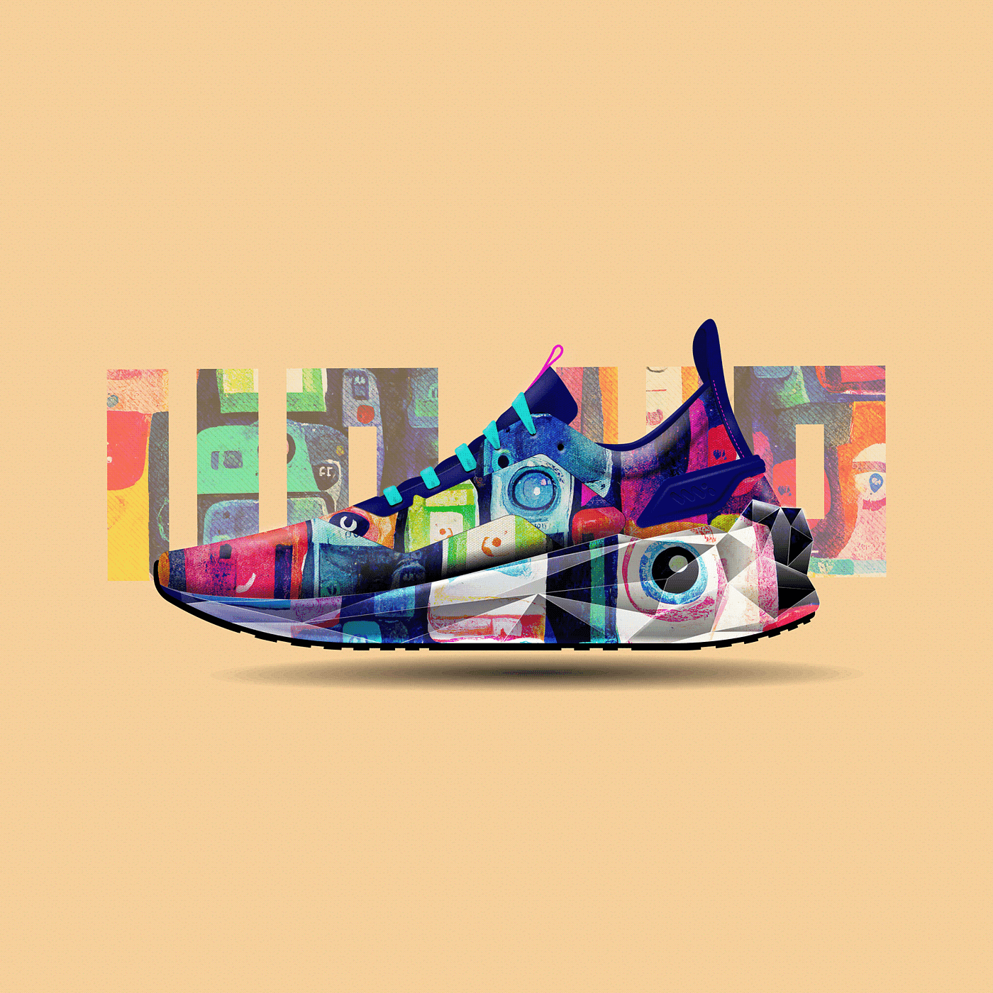 shoes，outline，concept，