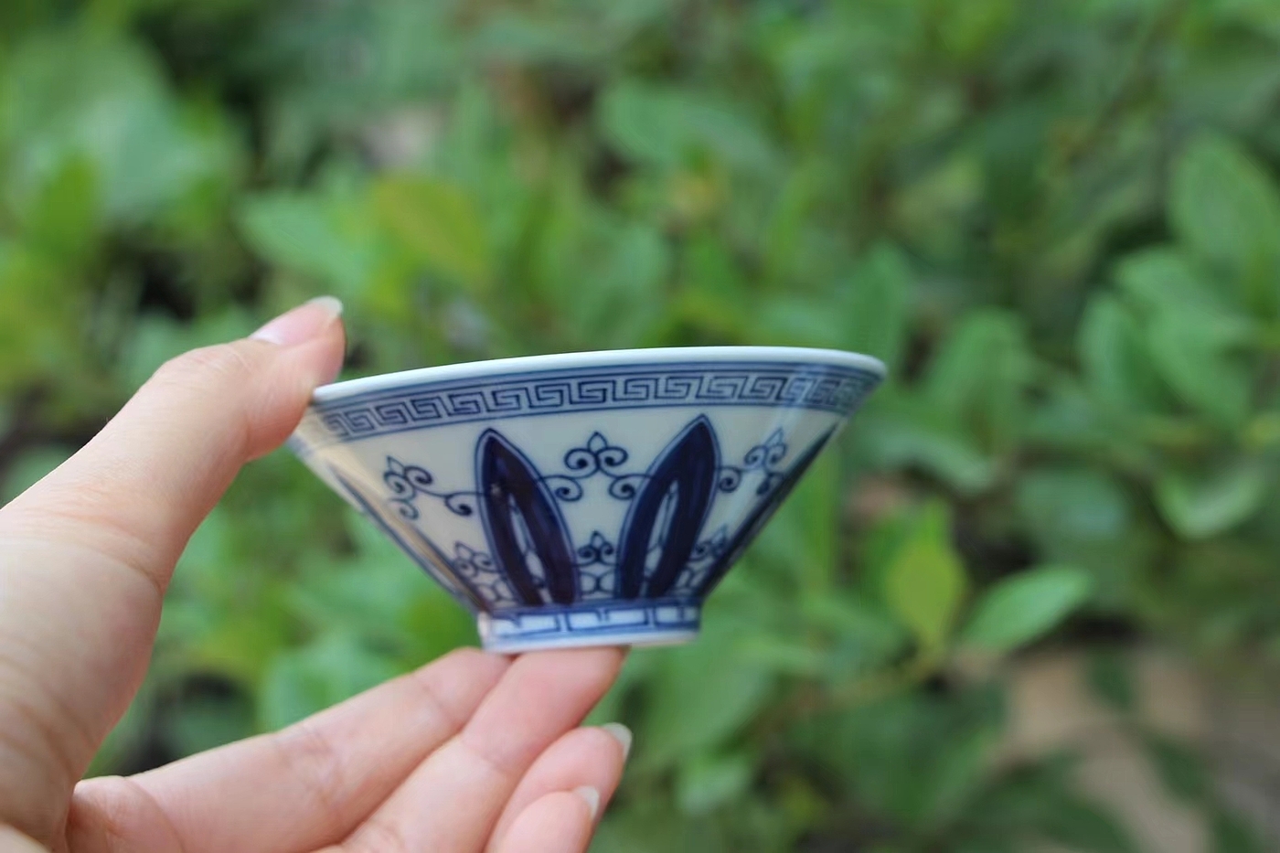 tea utensils，manual，Blue and white，firewood kiln，Boutique，tea set，teacup，Cover bowl，