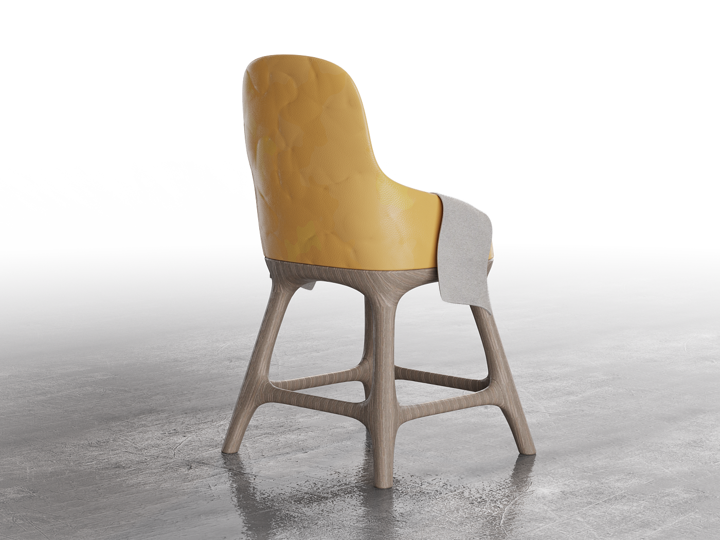 Leather chair，Render，keyshot，rhino，