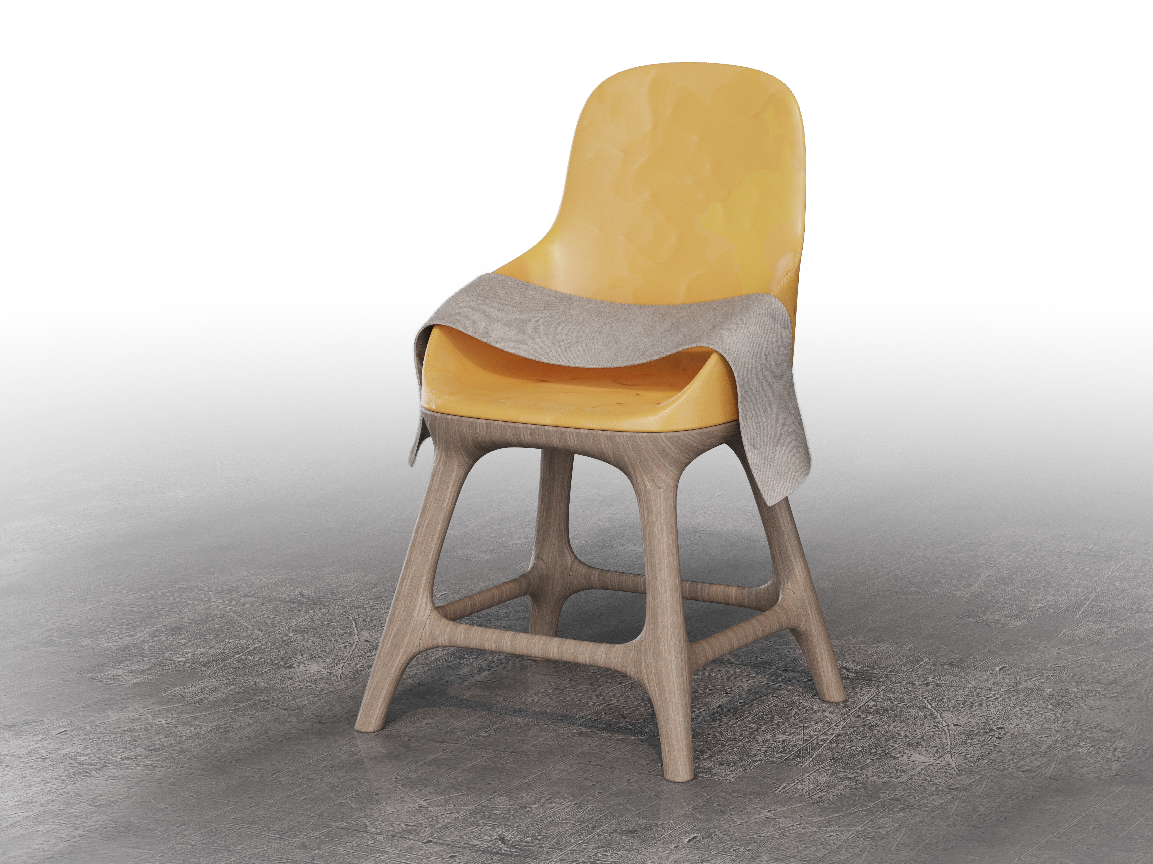 Leather chair，Render，keyshot，rhino，
