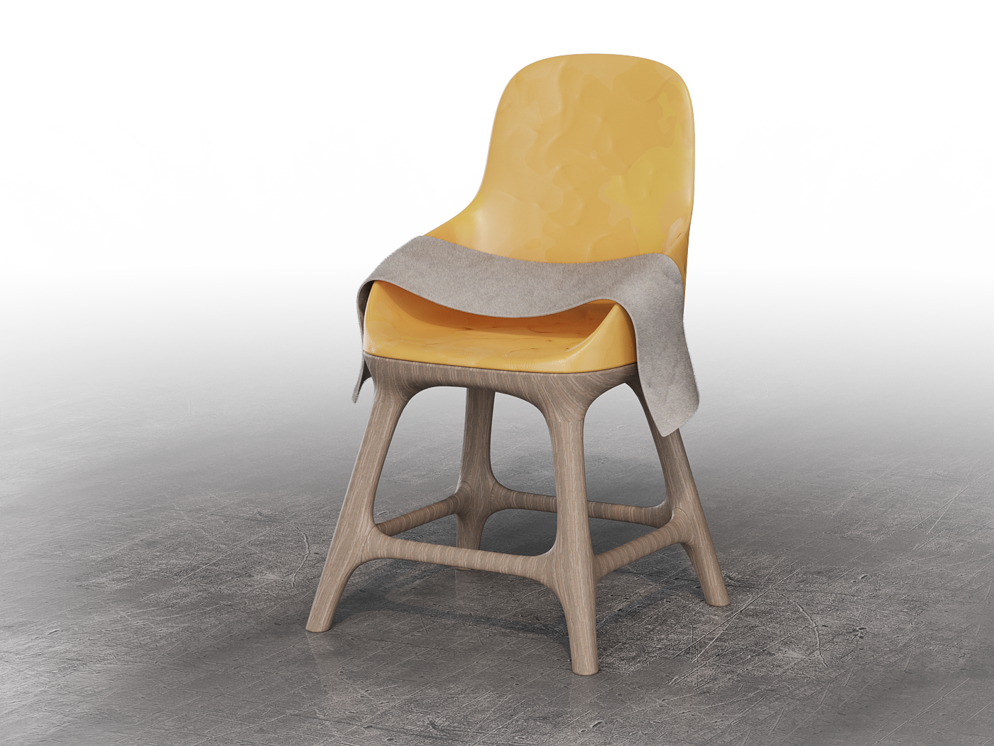 Leather chair，Render，keyshot，rhino，
